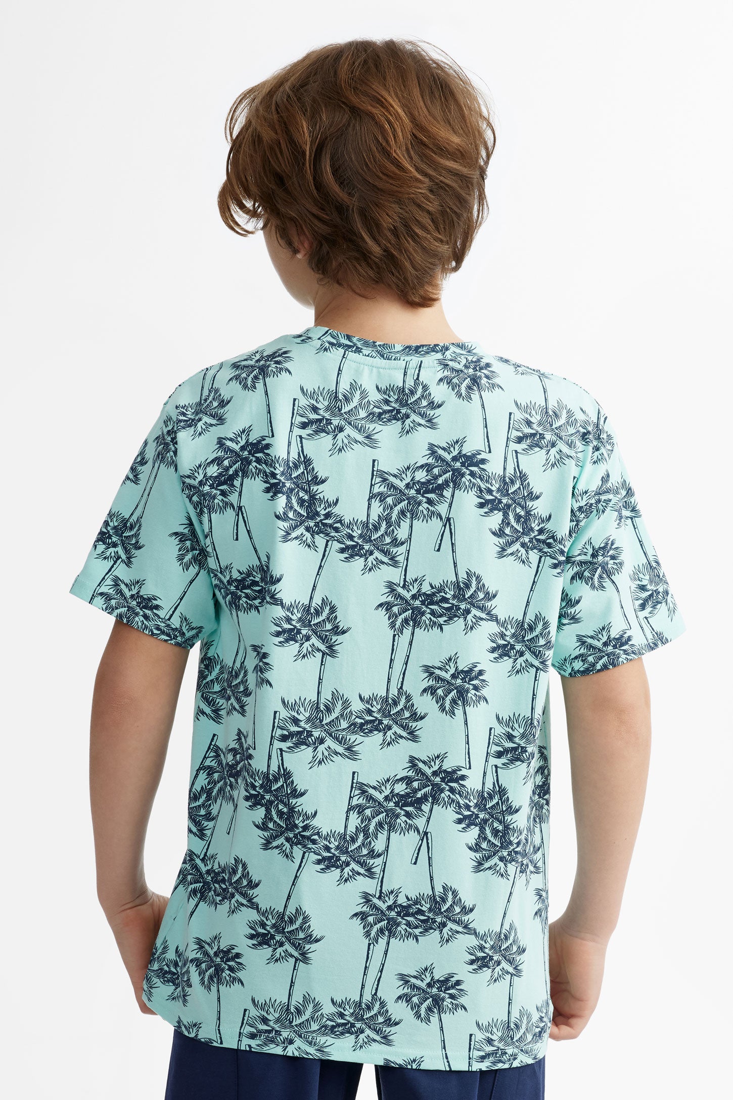 T-shirt imprimé en coton, 2/25$ - Ado garçon && MENTHE/MULTI