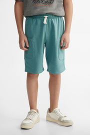 Short cargo en coton ouaté - Ado garçon && SARCELLE