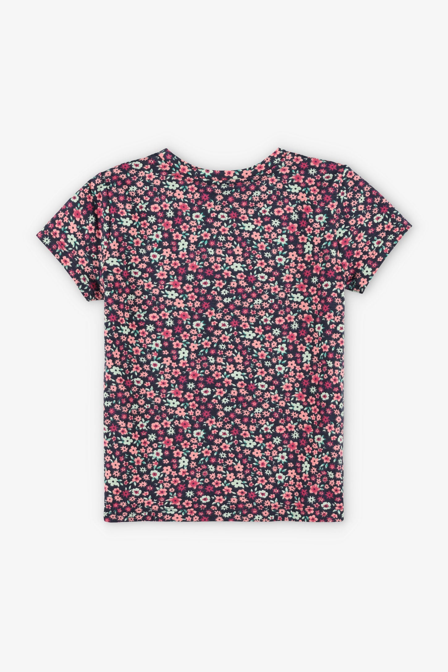T-shirt imprimé en coton, 2/20$ - Enfant fille && VERT/MULTI