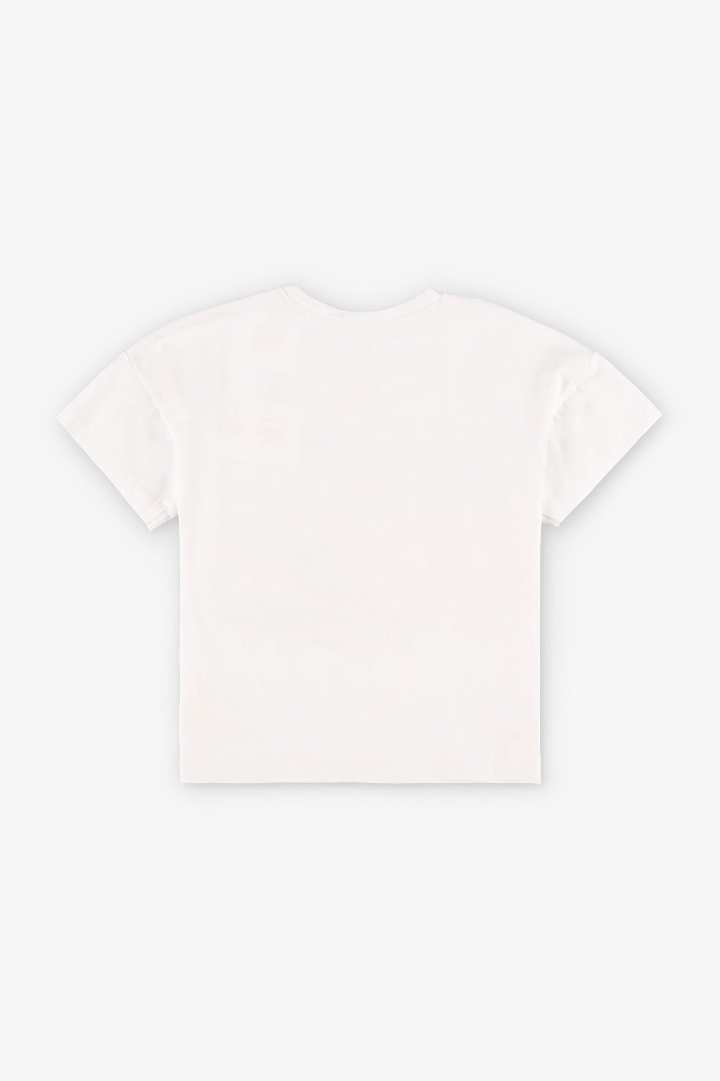 T-shirt coupe ample imprimé en coton, 2/20$ - Enfant fille && BLANC
