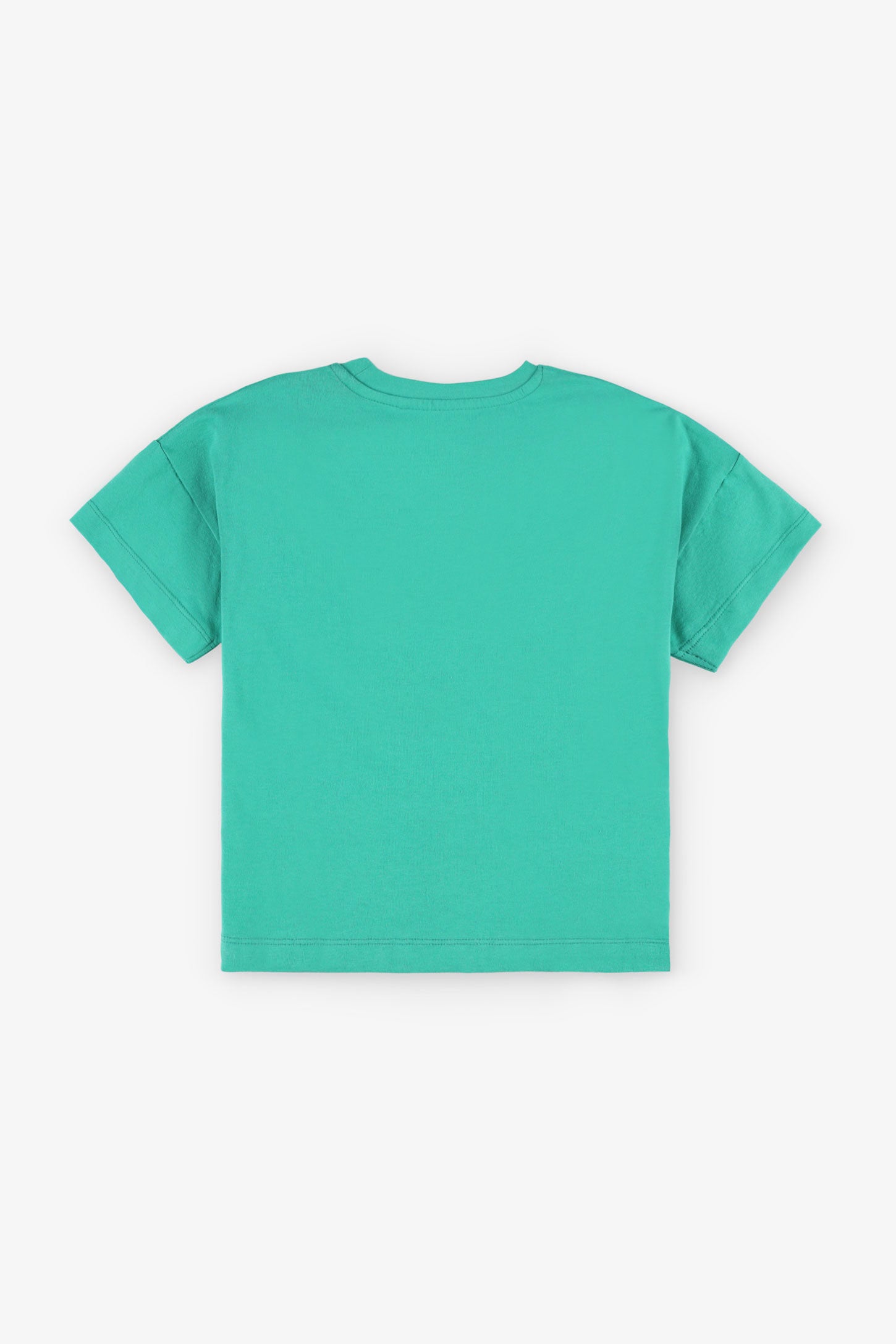 T-shirt coupe ample imprimé en coton, 2/20$ - Enfant fille && VERT