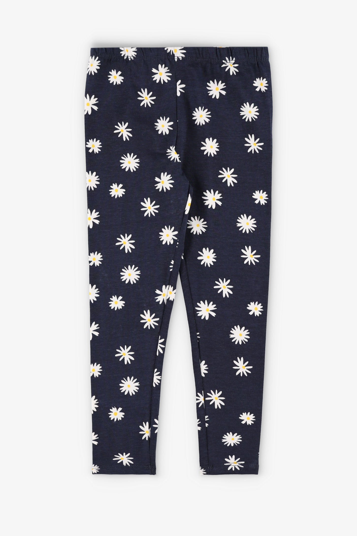 Legging imprimé en coton, 2/20$ - Enfant fille && BLEU MARINE MUL