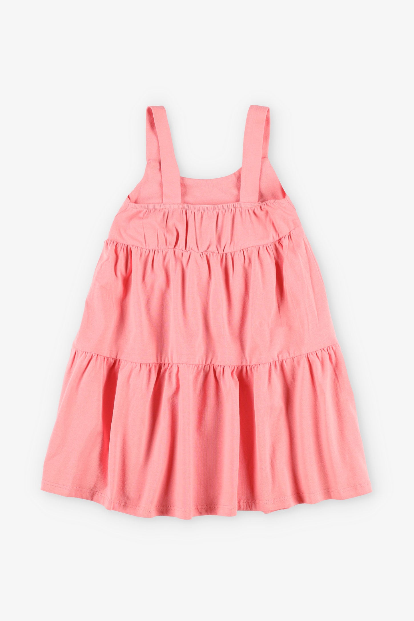 Robe volants étagés - Enfant fille && ROSE