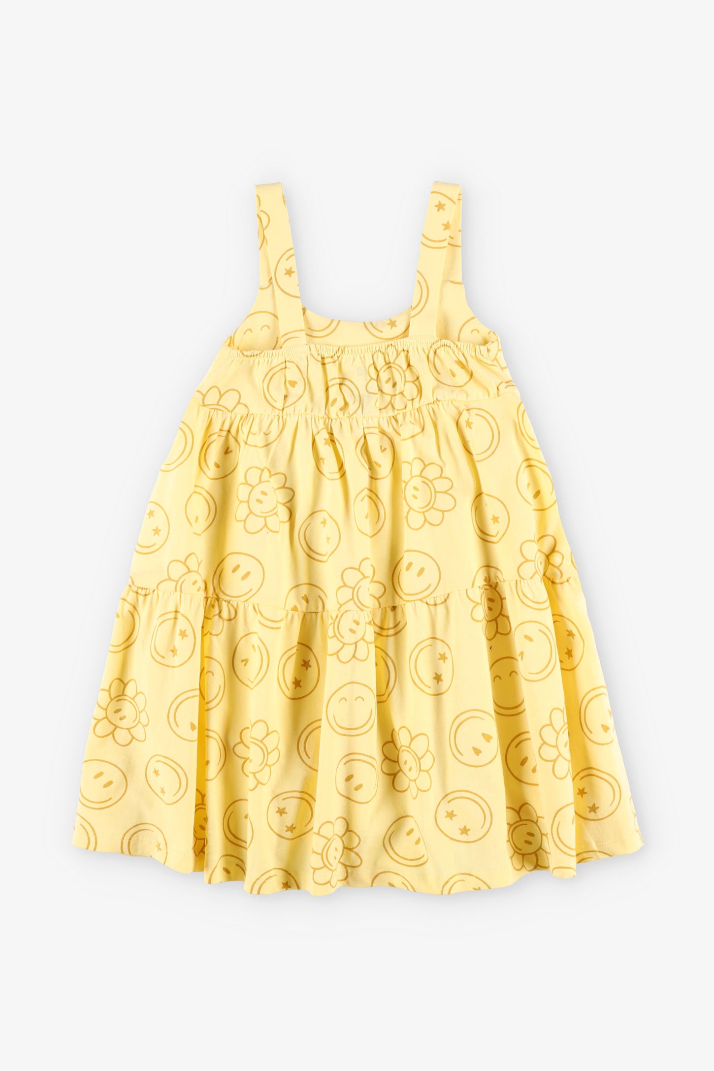 Robe volants étagés - Enfant fille && JAUNE/MULTI