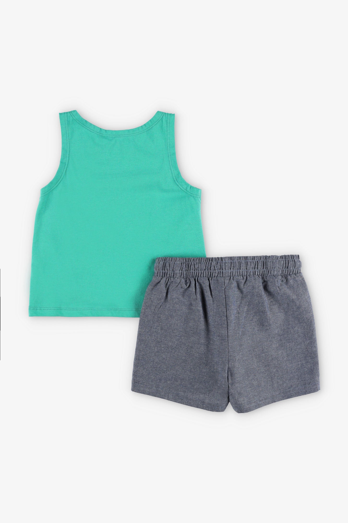 Ensemble 2-pièces camisole et short - Enfant fille && VERT