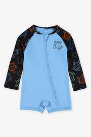 Maillot de bain ''Rashguard'' 1-pièce - Bébé garçon && BLEU