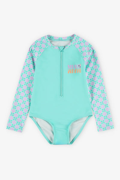 Maillot de bain 1-pièce ''Rashguard'' pour Enfant fille