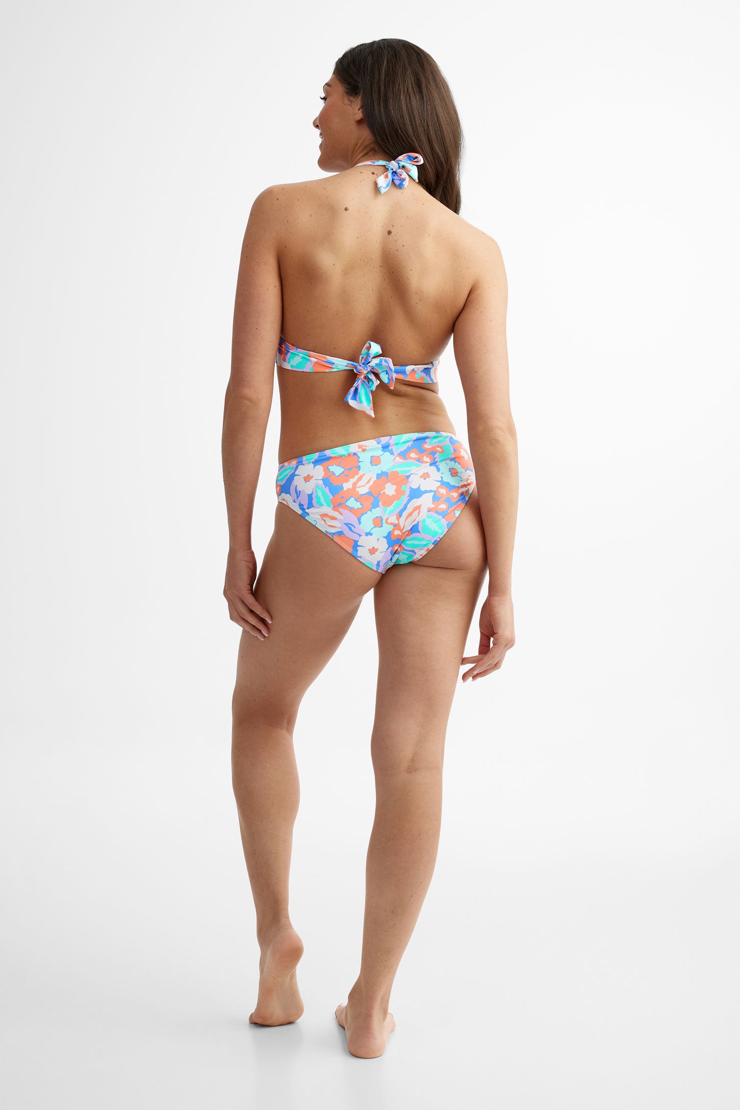 Haut maillot de bain bikini triangle, 2/40$ - Femme && TURQUOISE/MULTI