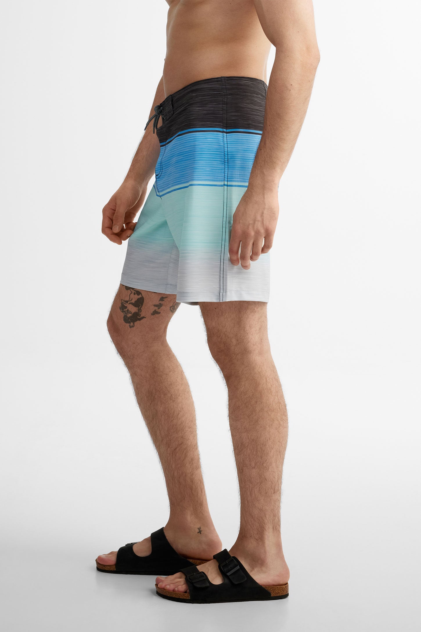 Short maillot de bain extensible 4 sens - Homme && COMBO BLEU