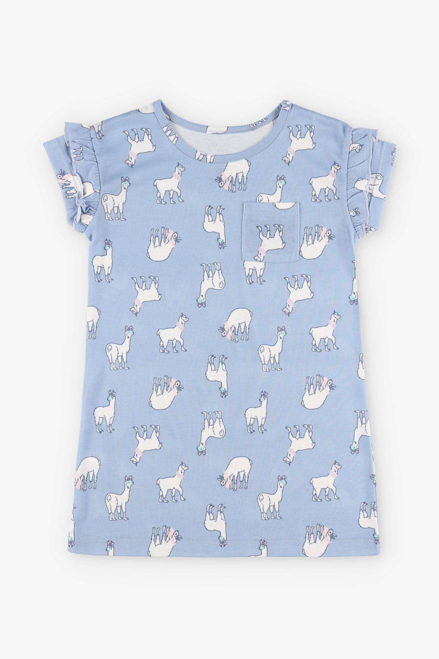 Robe de nuit pyjama assorti famille, 2/35$ - Enfant fille && BLEU MULTI