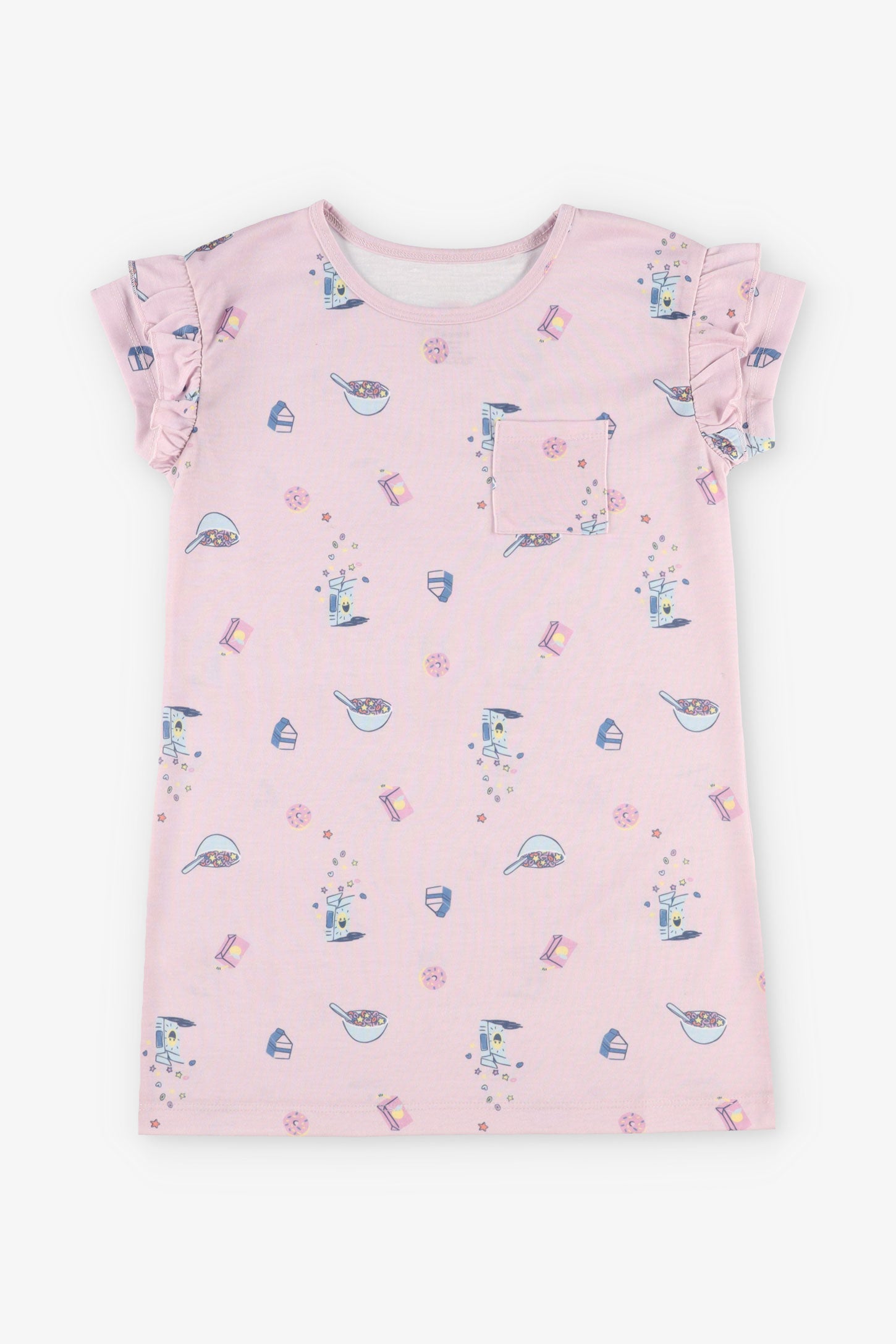 Robe de nuit pyjama assorti famille, 2/35$ - Enfant fille && LILAS MULTI