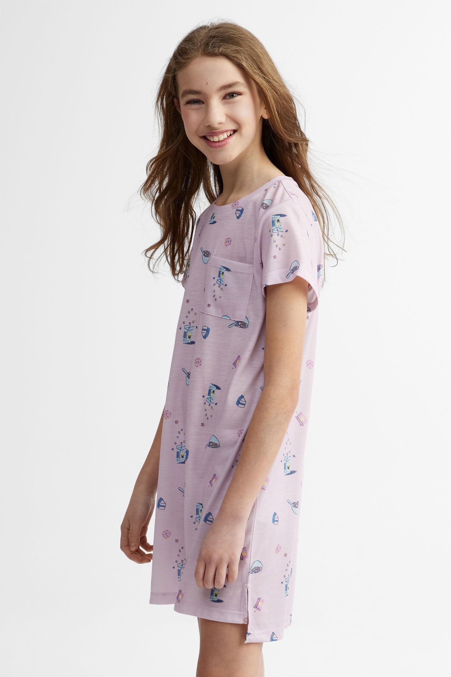 Robe de nuit pyjama assorti famille, 2/40$ - Ado fille
 && LILAS MULTI