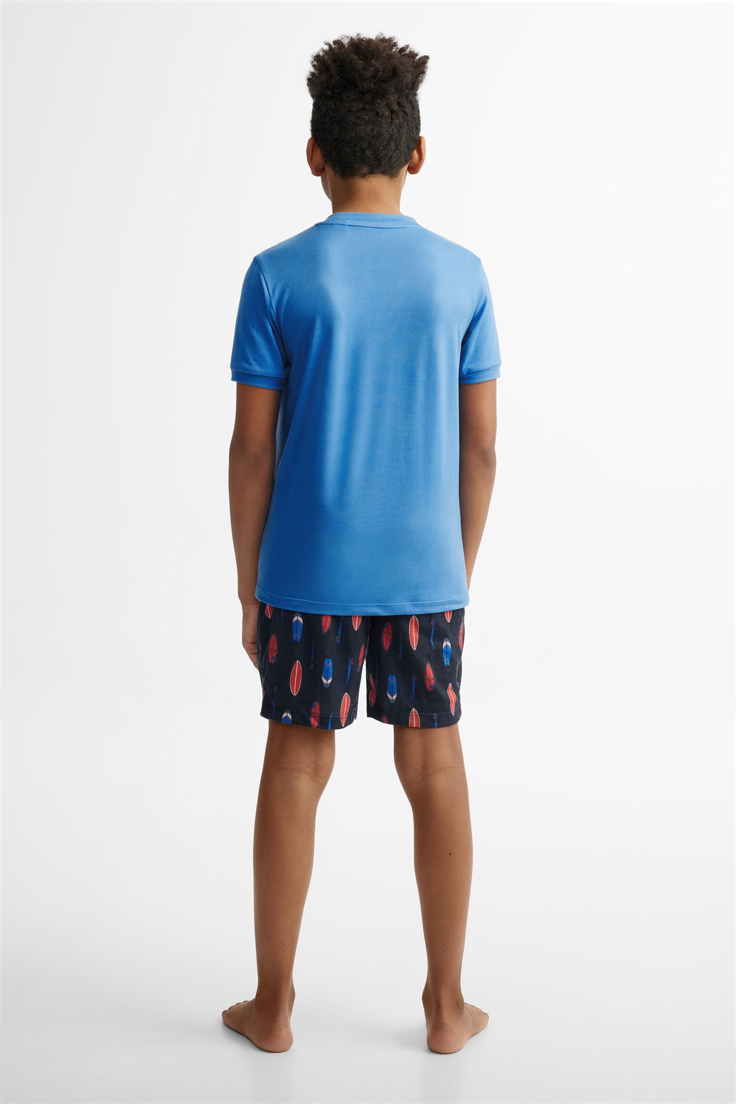 Pyjama 2-pièces t-shirt et short, 2/40$ - Ado garçon && BLEU
