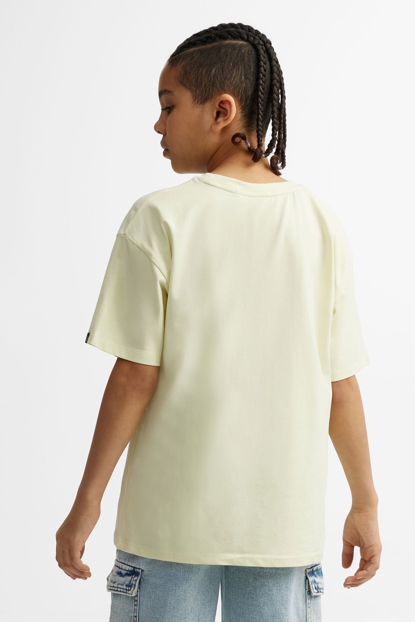 T-shirt coupe ample imprimé en coton - Ado garçon && VERT