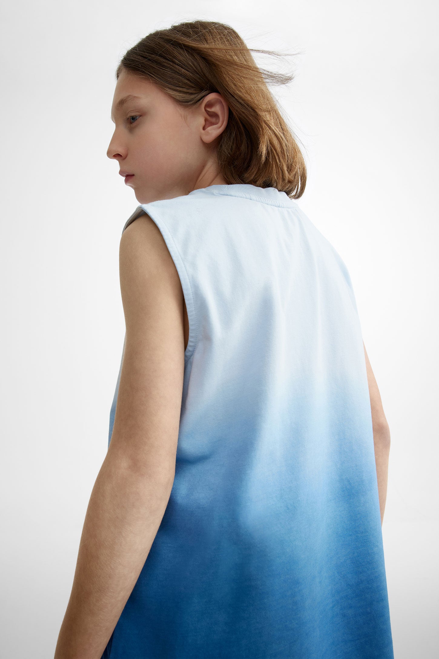Camisole imprimée en coton - Ado garçon && BLEU PALE