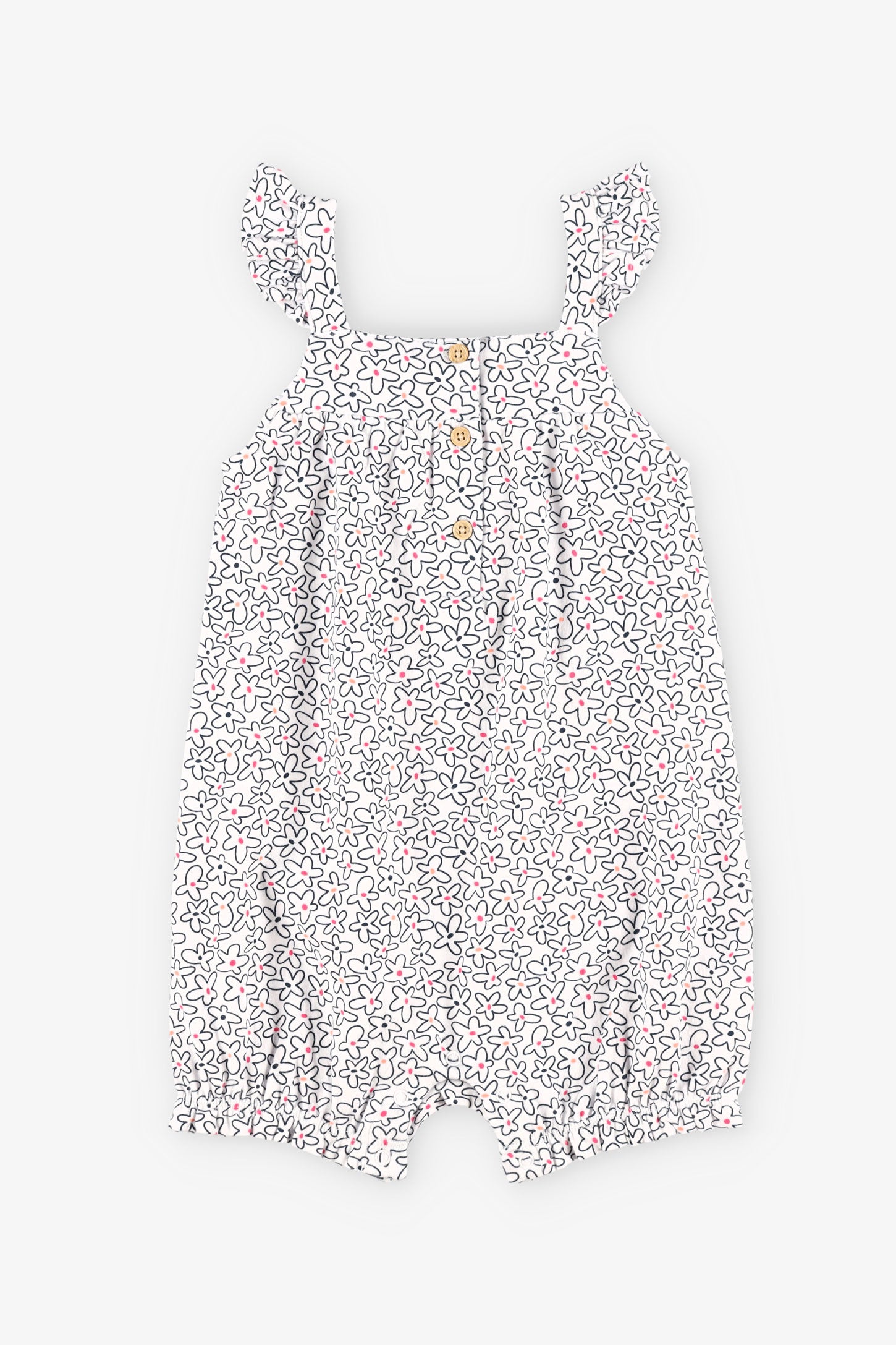 Barboteuse en coton - Bébé fille && BLANC MULTI