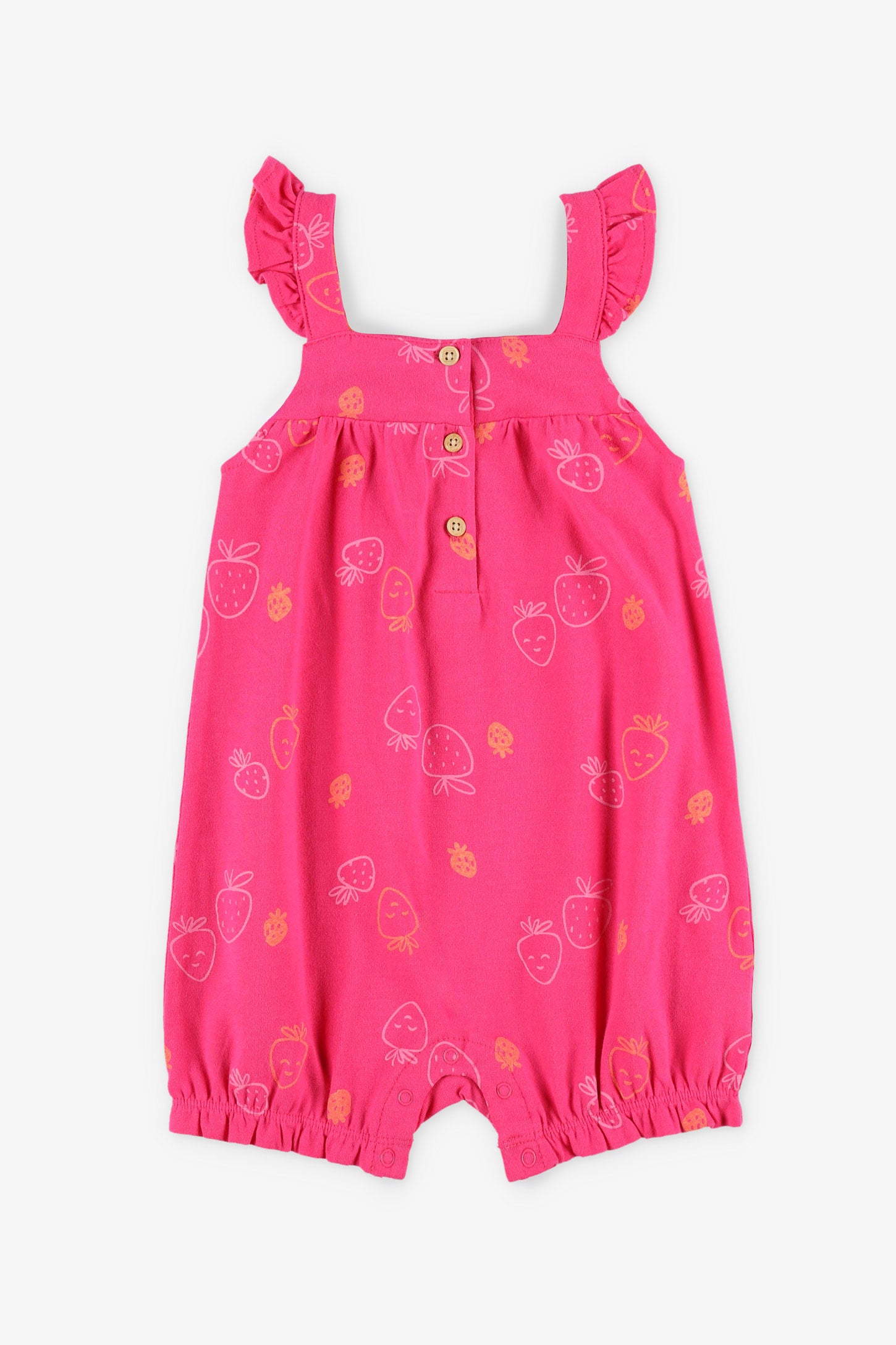 Barboteuse en coton - Bébé fille && ROSE MULTI