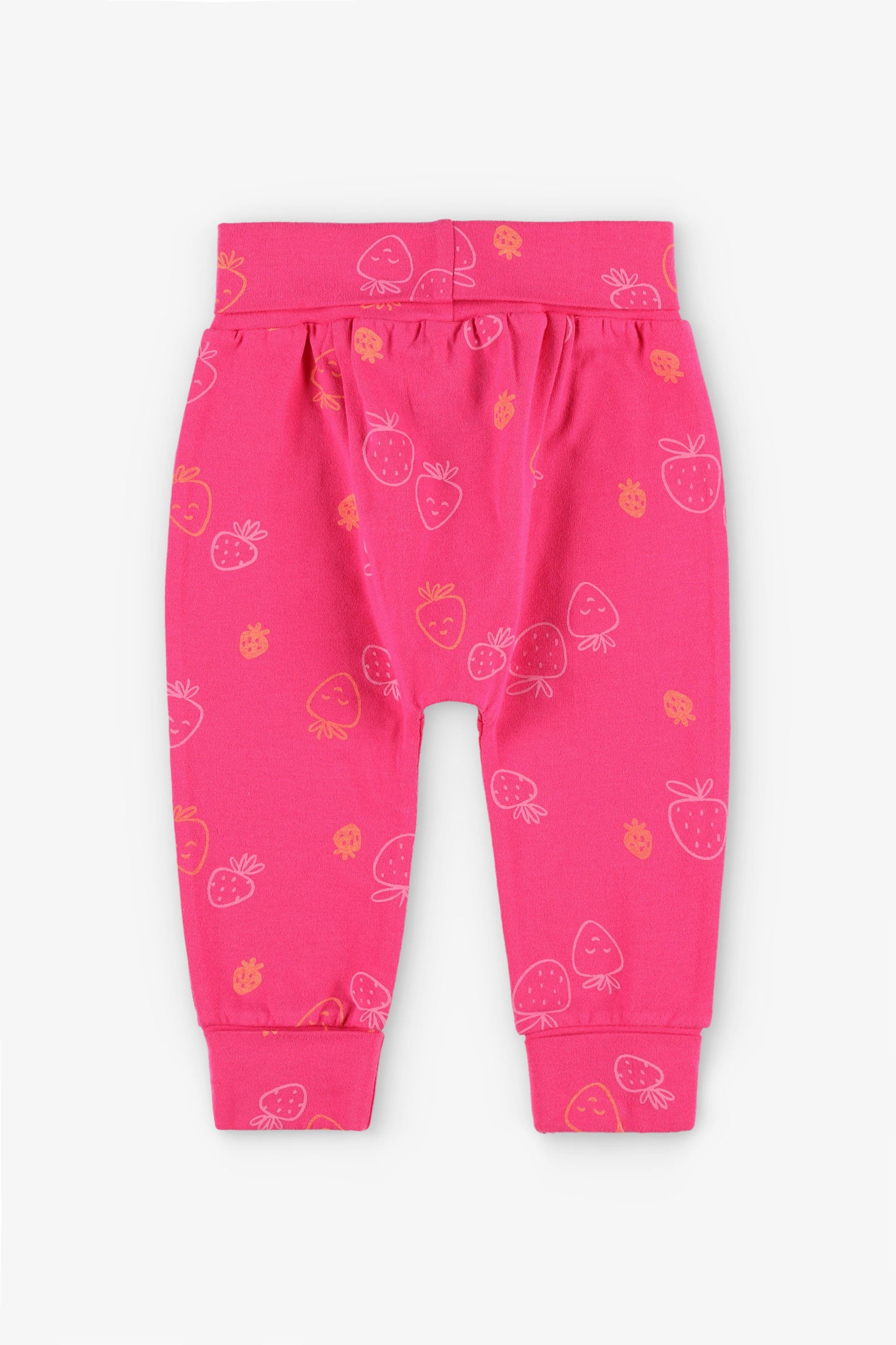 Pantalon évolutif imprimé en coton, 2T-3T - Bébé fille && ROSE MULTI