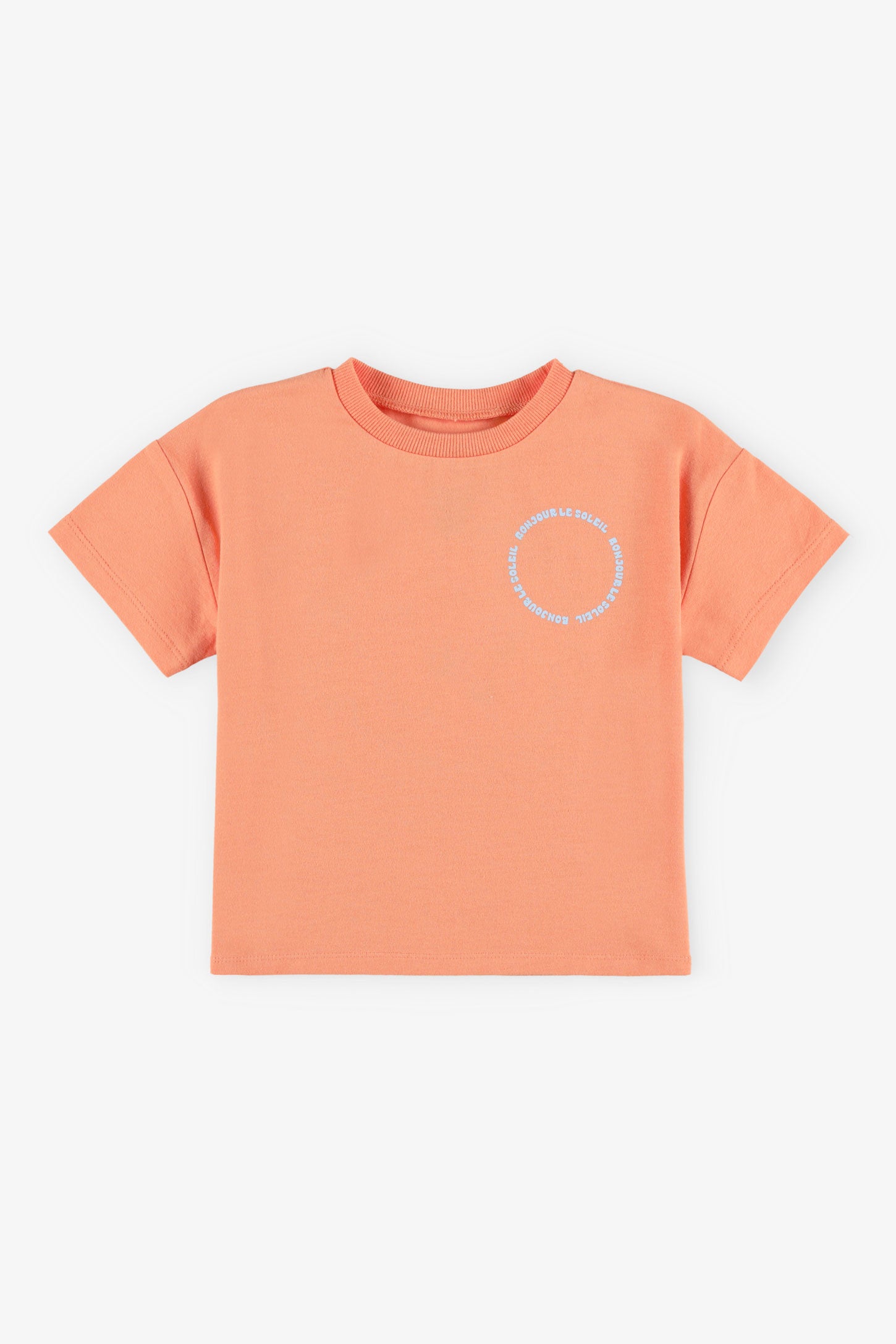 T-shirt imprimé en coton - Bébé garçon && ORANGE
