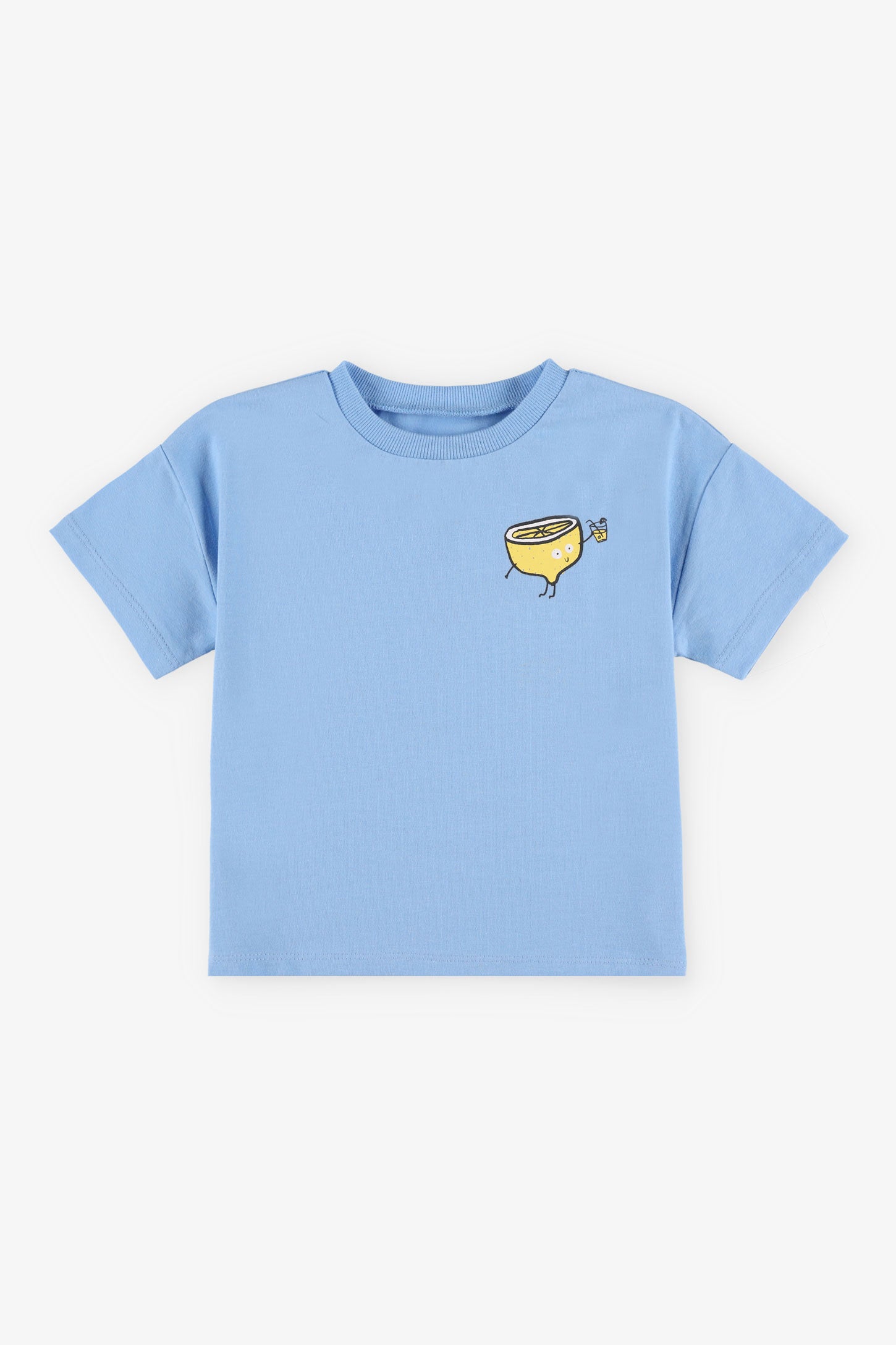 T-shirt imprimé en coton - Bébé garçon && BLEU