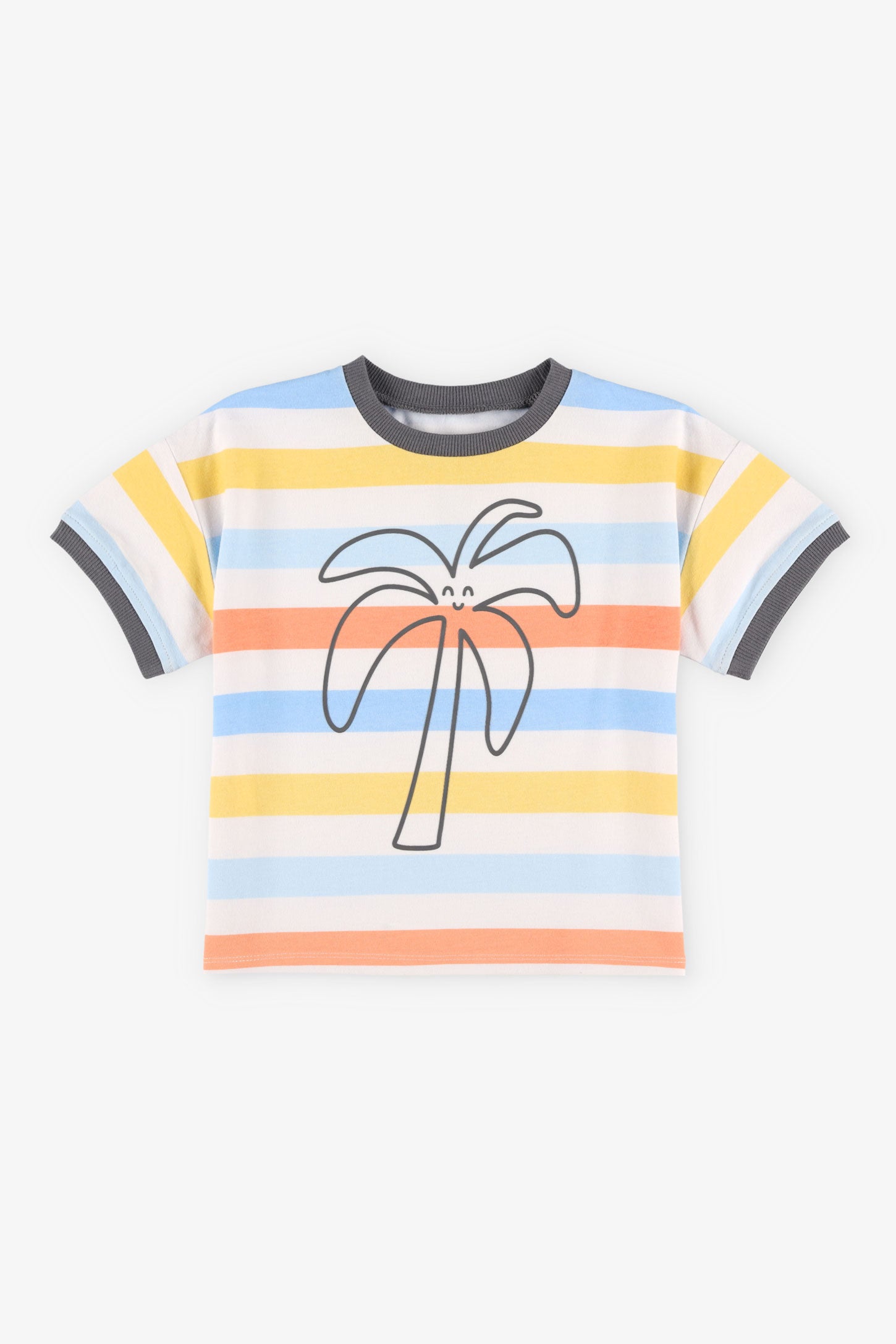 T-shirt imprimé en coton - Bébé garçon && BLANC MULTI