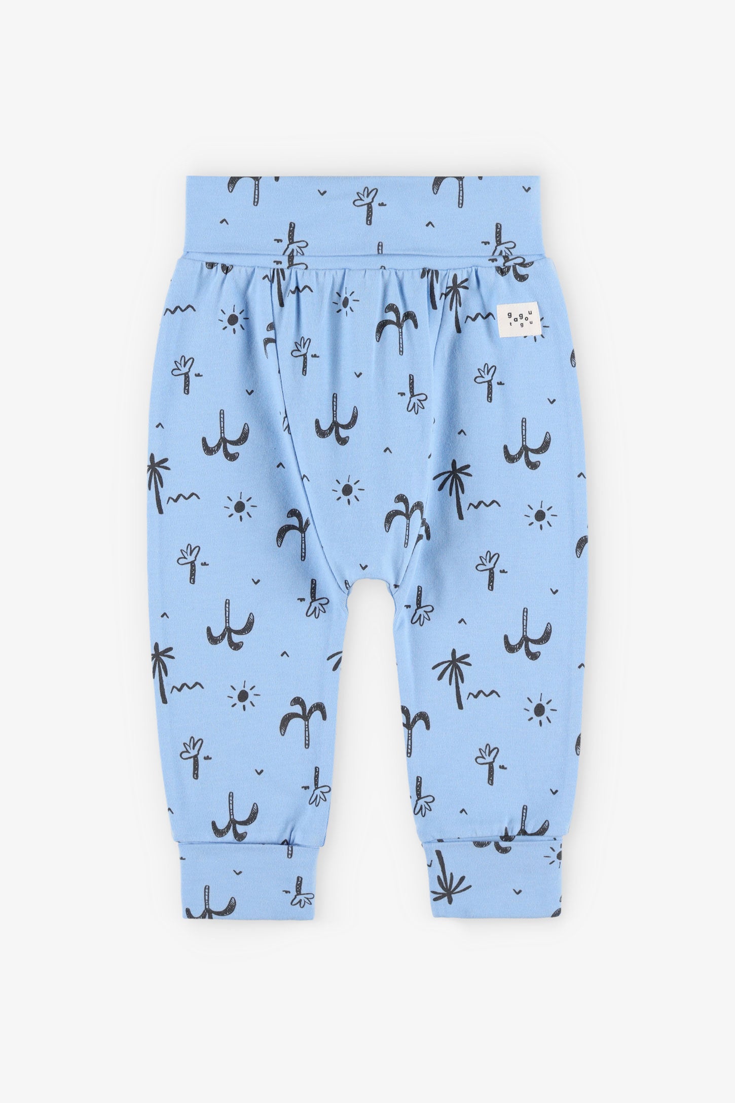 Pantalon évolutif imprimé en coton - Bébé garçon && BLEU MULTI