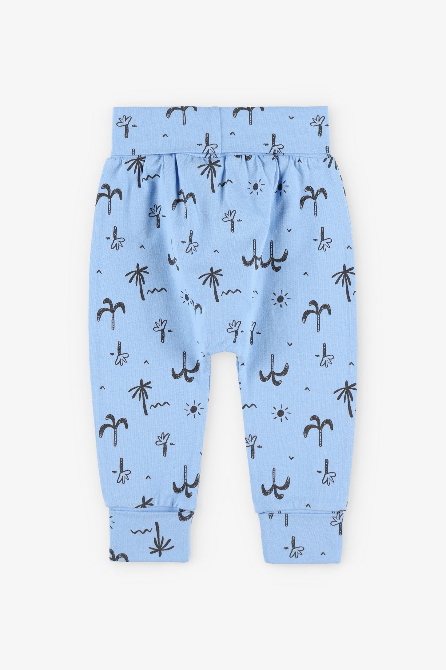 Pantalon évolutif imprimé en coton - Bébé garçon && BLEU MULTI