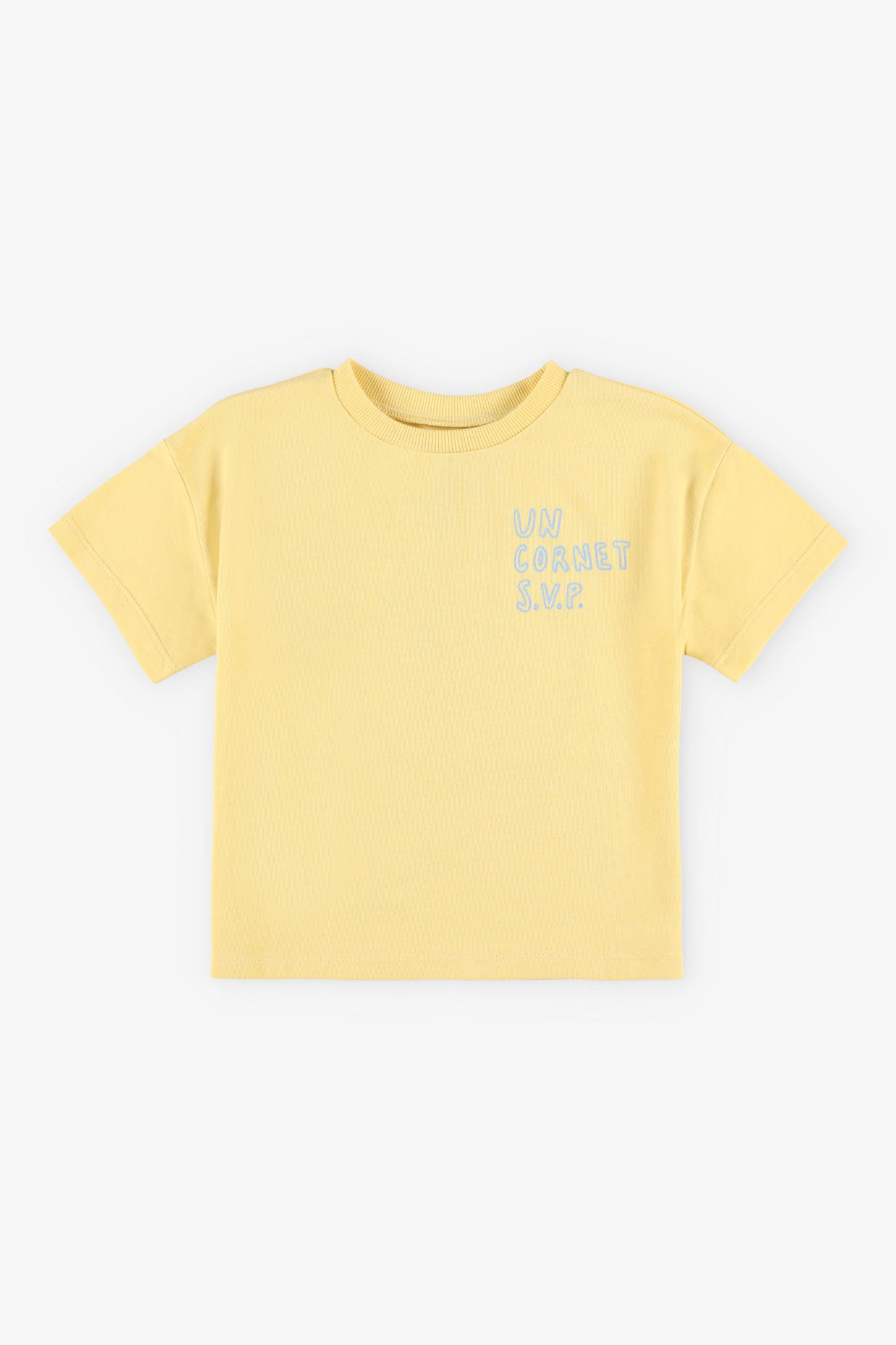 T-shirt imprimé en coton, 2T-3T - Bébé garçon && JAUNE