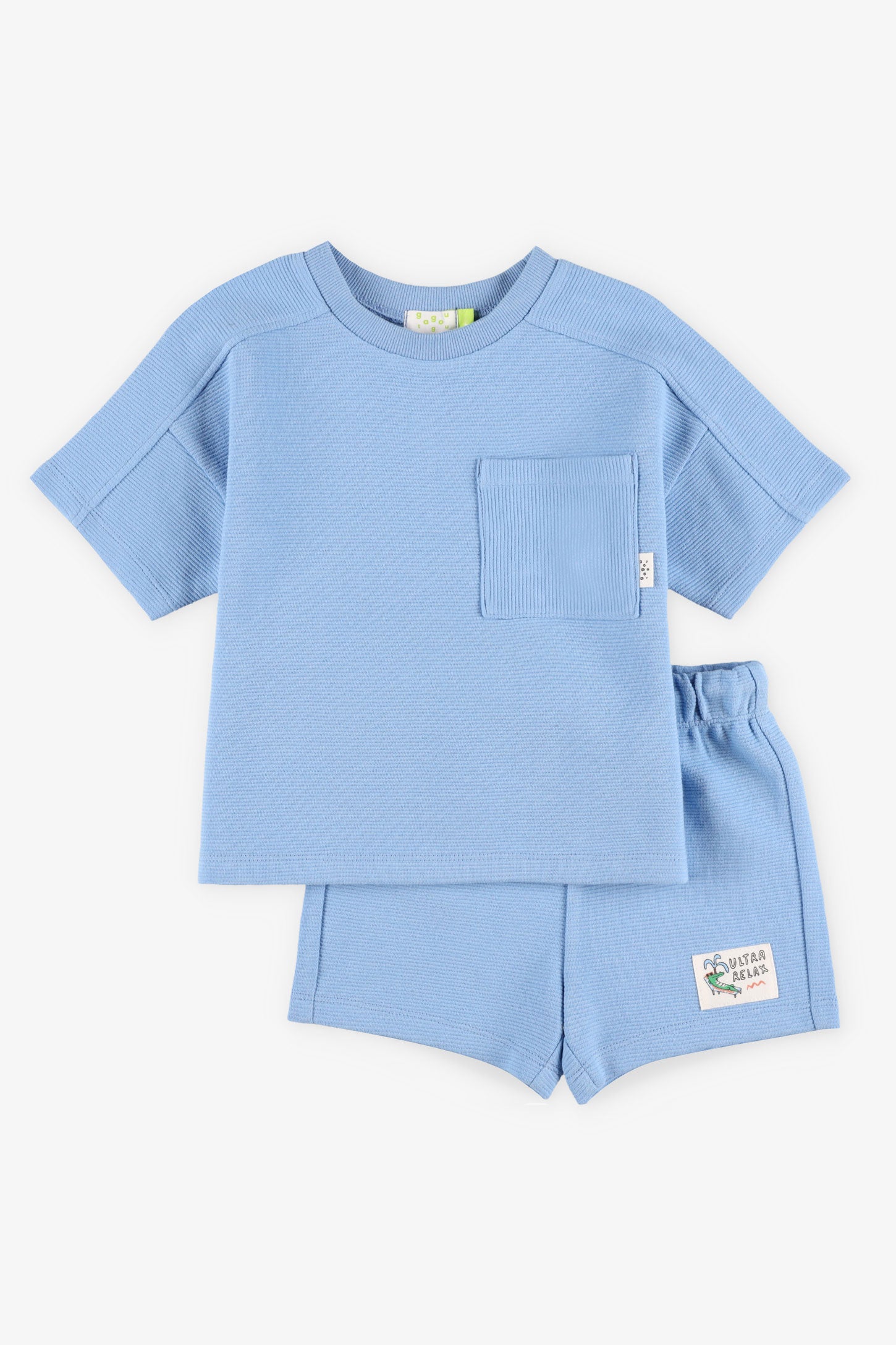 Ensemble 2-pièces t-shirt et short, 2T-3T - Bébé garçon && BLEU