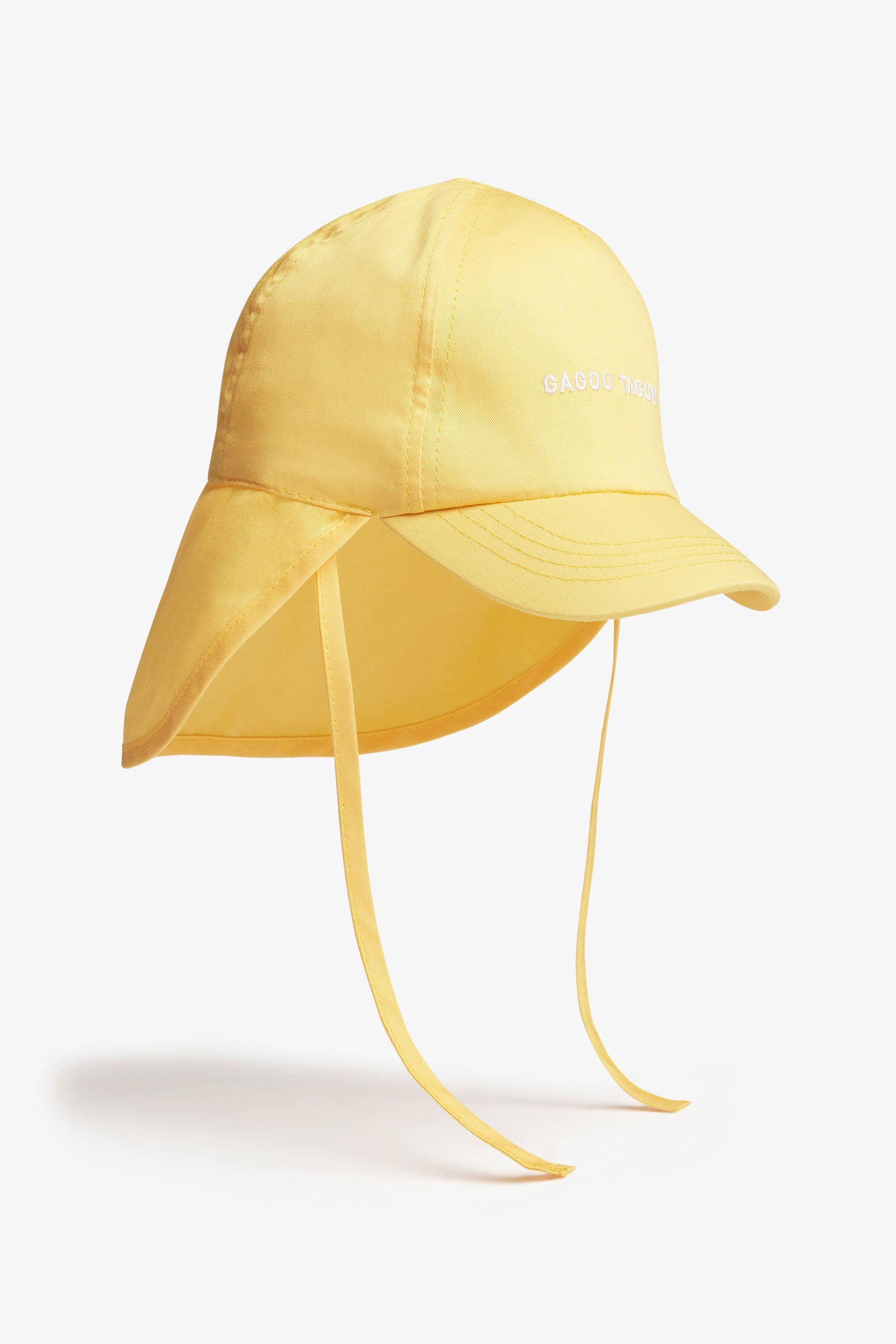 Casquette saharienne avec cordons en coton - Bébé garçon && JAUNE