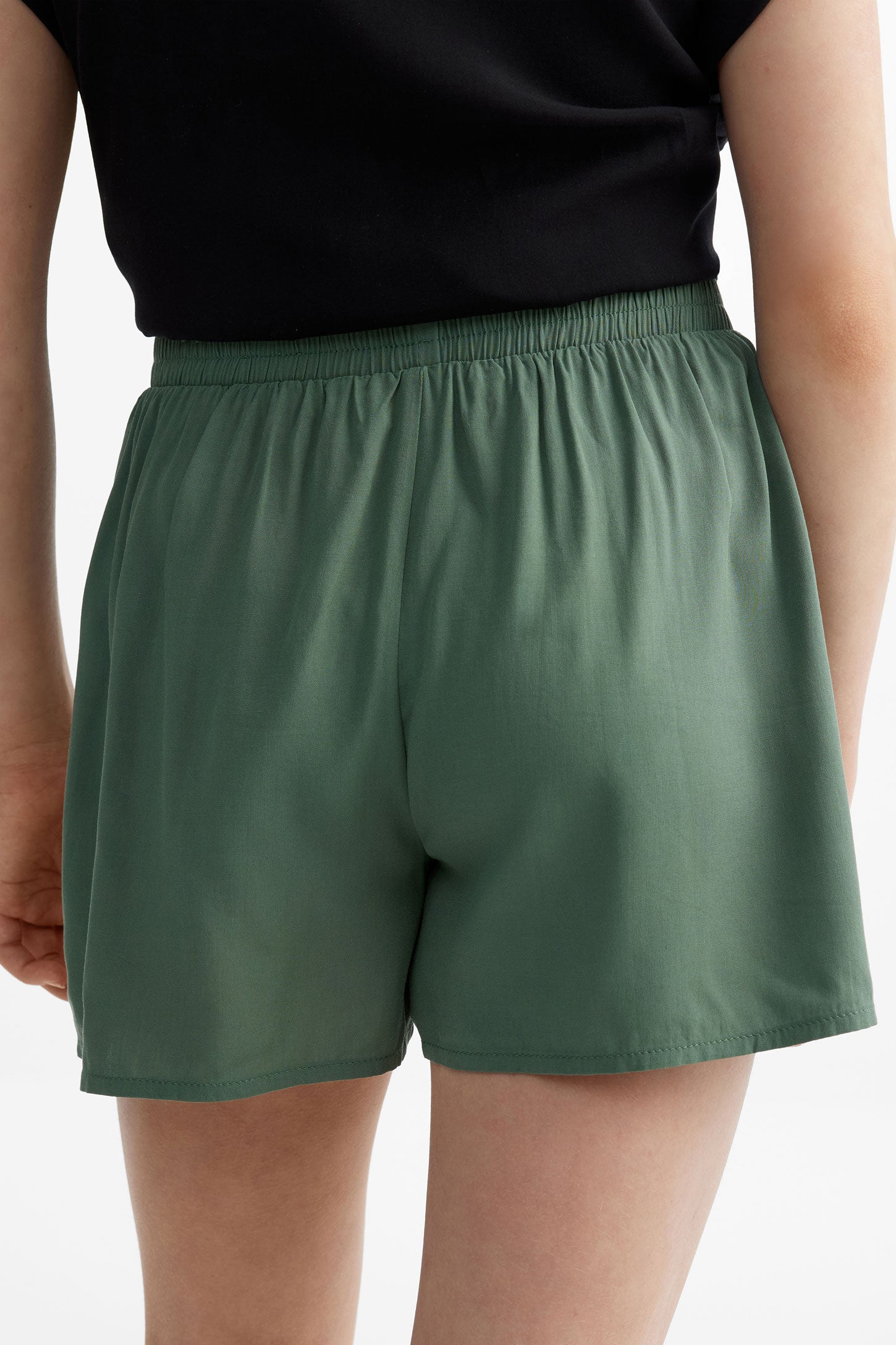 Short évasé challis - Ado fille && VERT