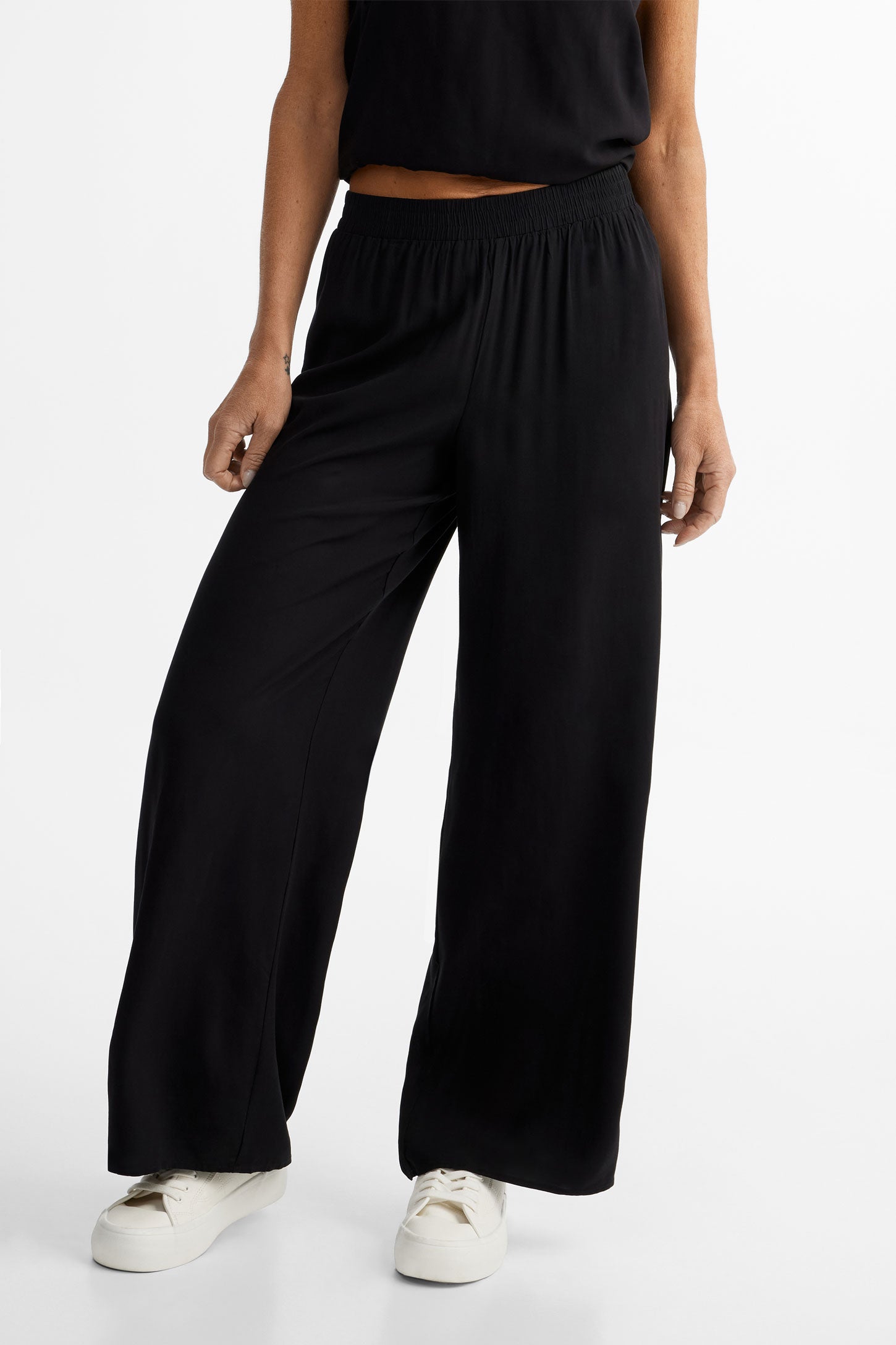 Pantalon palazzo en Challis Femme