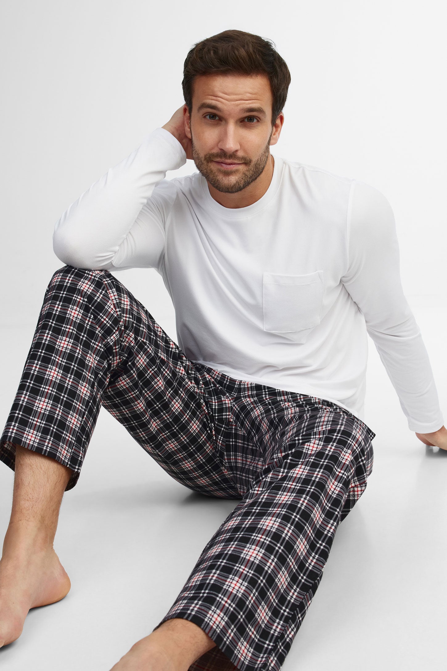Lot de 2 pantalons pyjama - Homme && NOIR/MULTI
