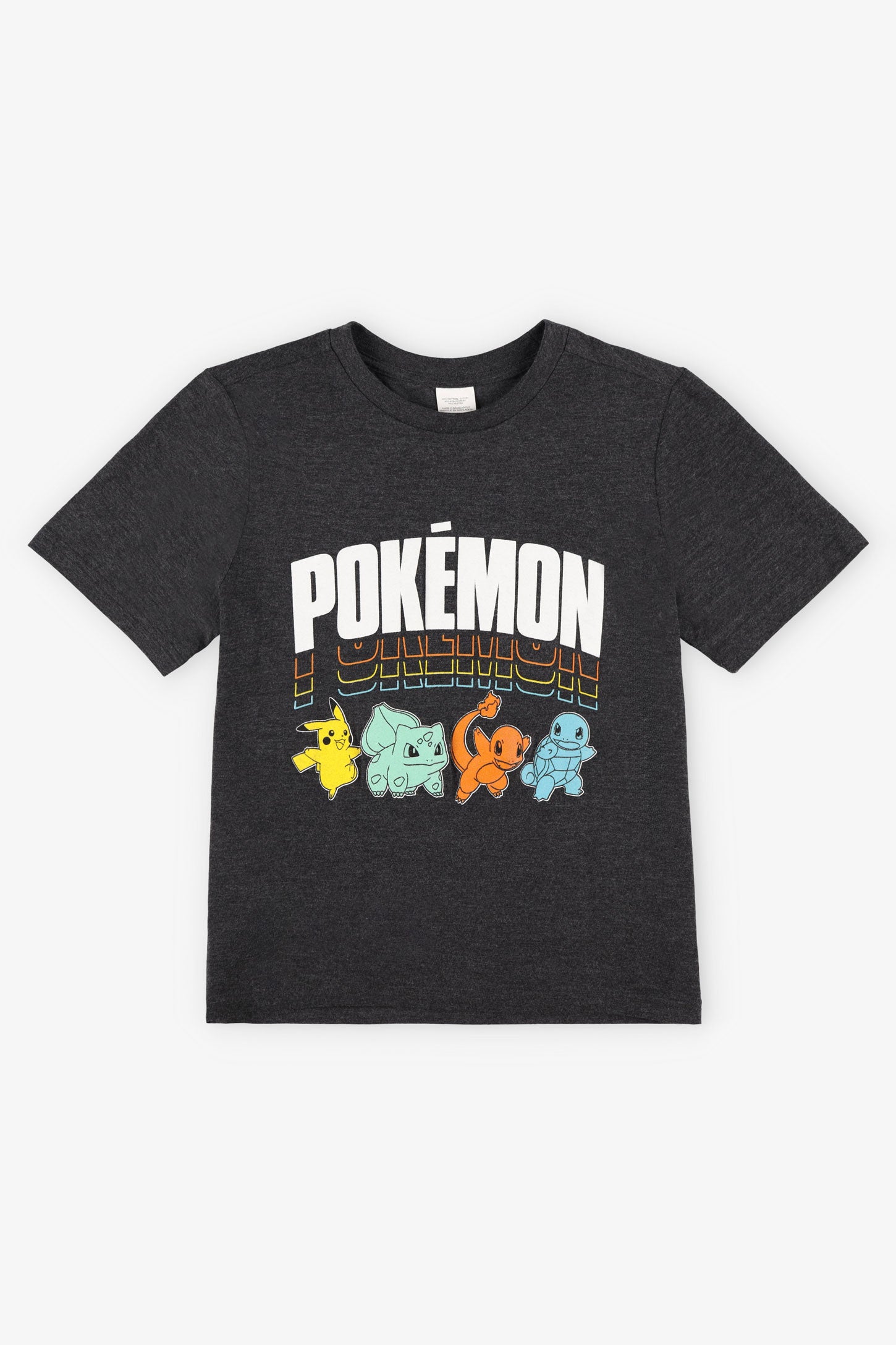 T-shirt col rond Pokémon - Enfant garçon && BLEU MARINE