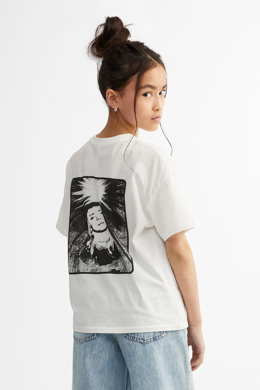 T-shirt col rond imprimé Billie Eilish pour Ado fille