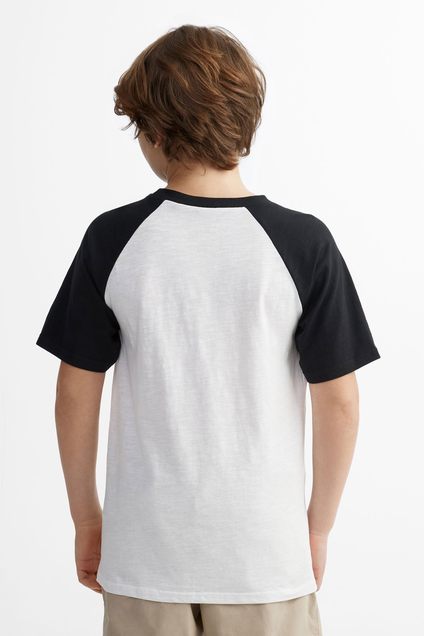 T-shirt imprimé en coton, 2/25$ - Ado garçon && NOIR