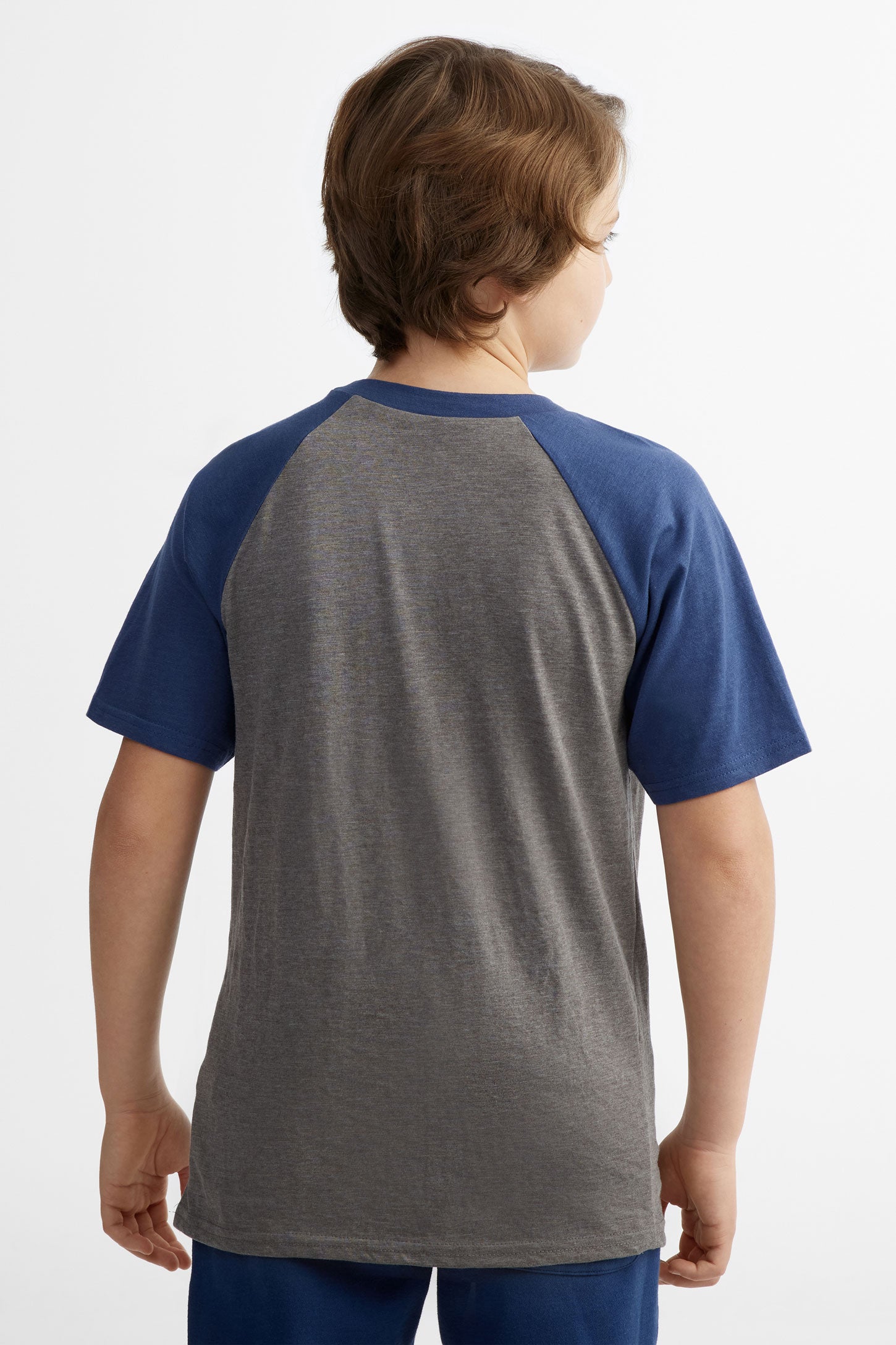 T-shirt coupe ample imprimé en coton, 2/25$ - Ado garçon && MARIN/MULTI