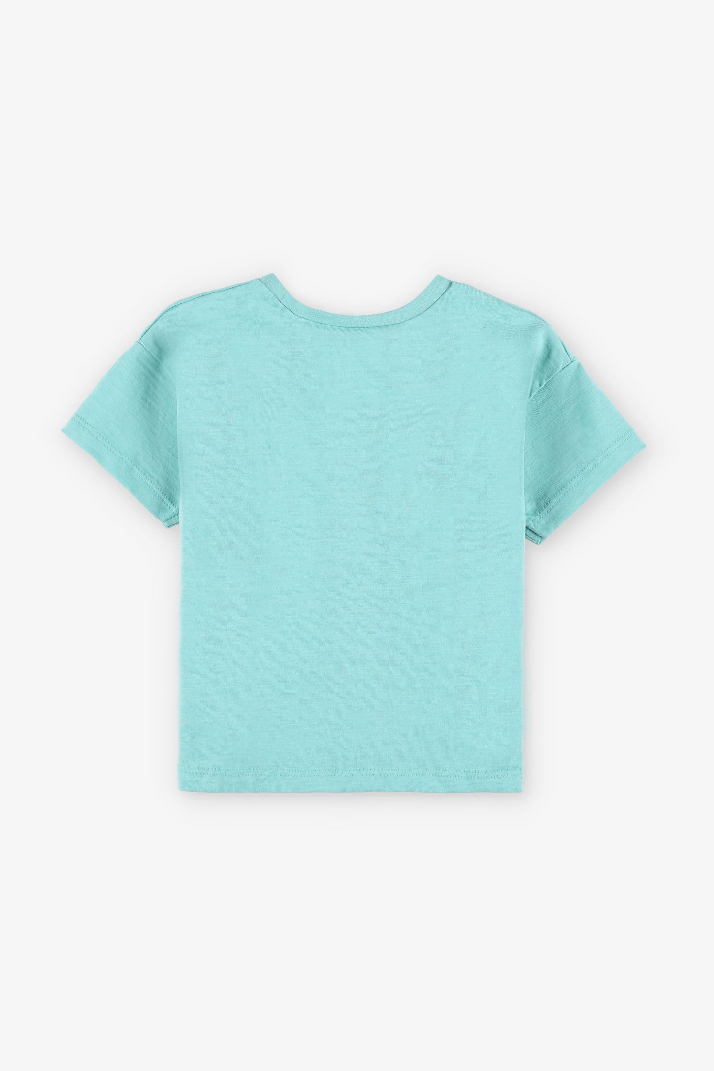 T-shirt coupe ample en coton, 2/15$ - Bébé garçon && TURQUOISE