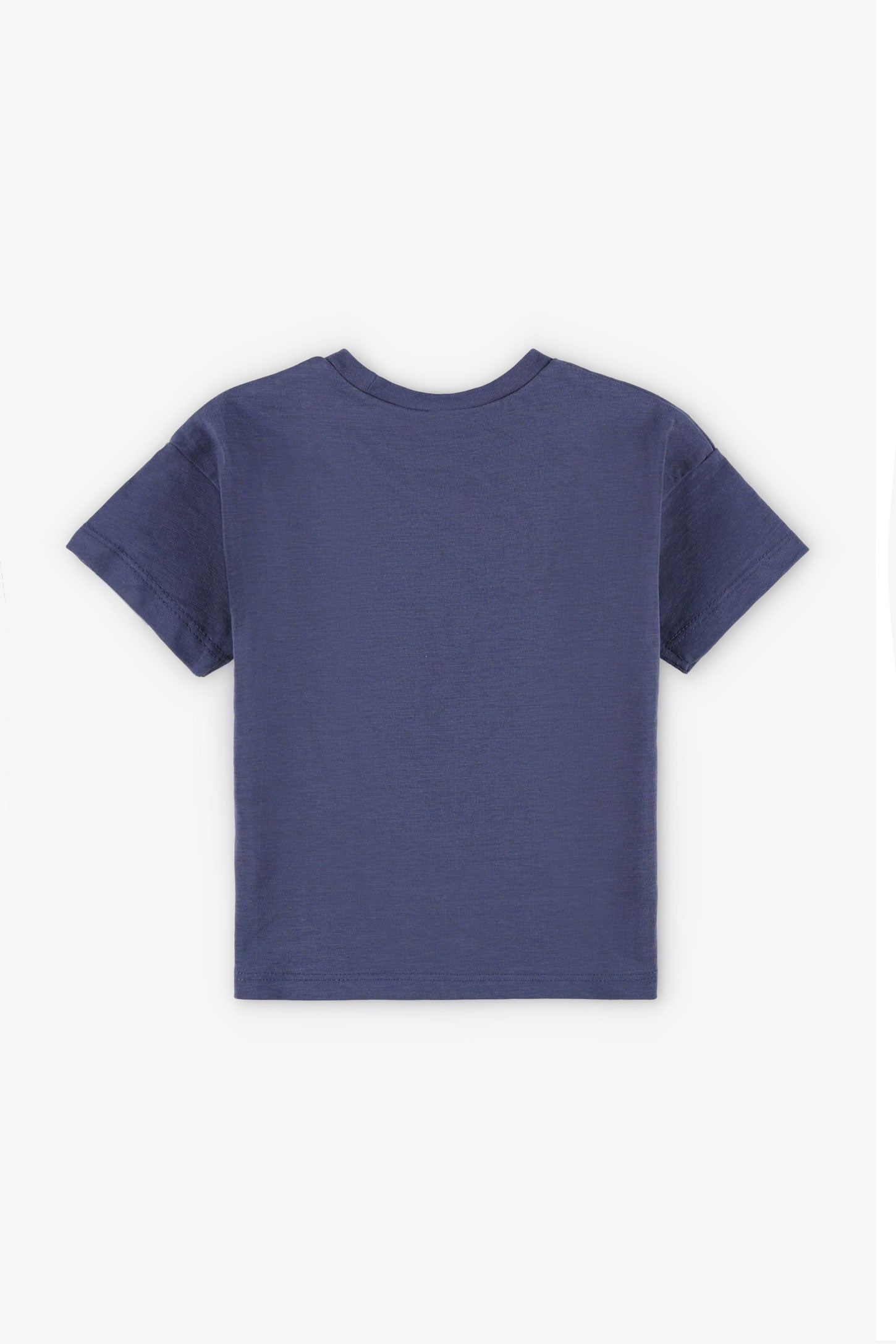 T-shirt coupe ample en coton, 2/15$ - Bébé garçon && BLEU MARINE