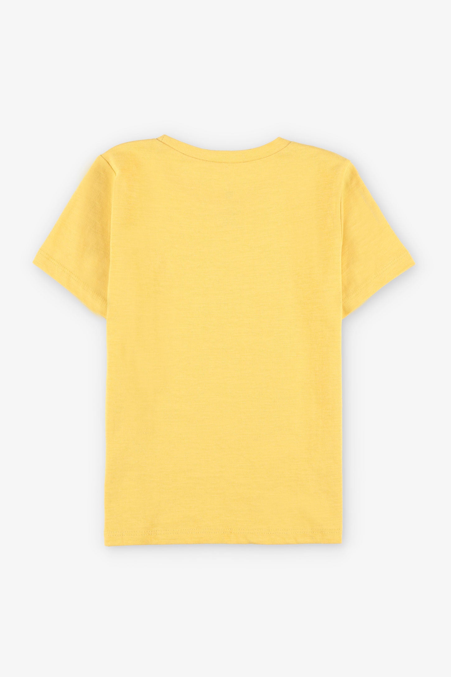 T-shirt col rond imprimé, 2/20$ - Enfant garçon && JAUNE