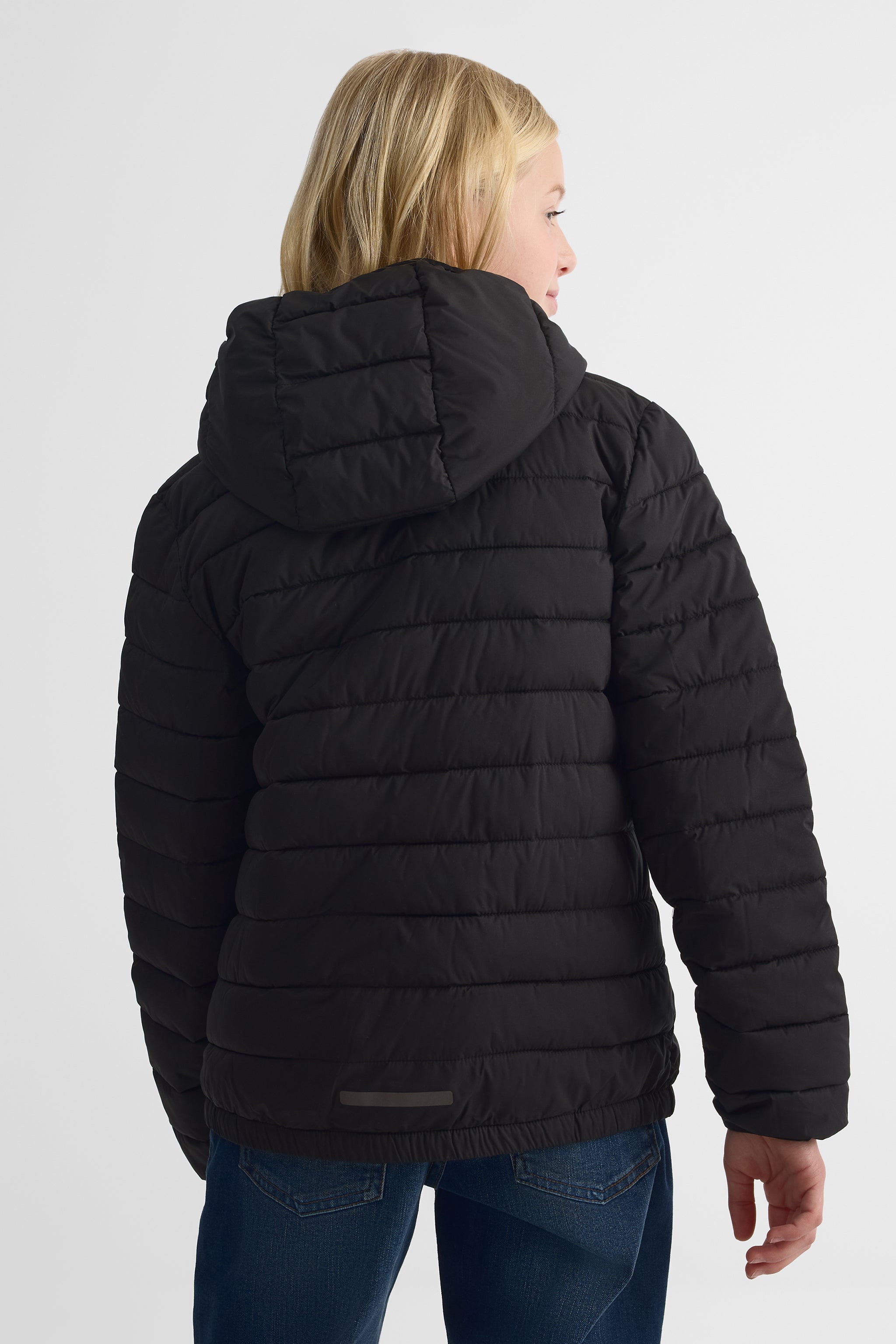 Manteau d'hiver à capuchon - Ado fille && NOIR