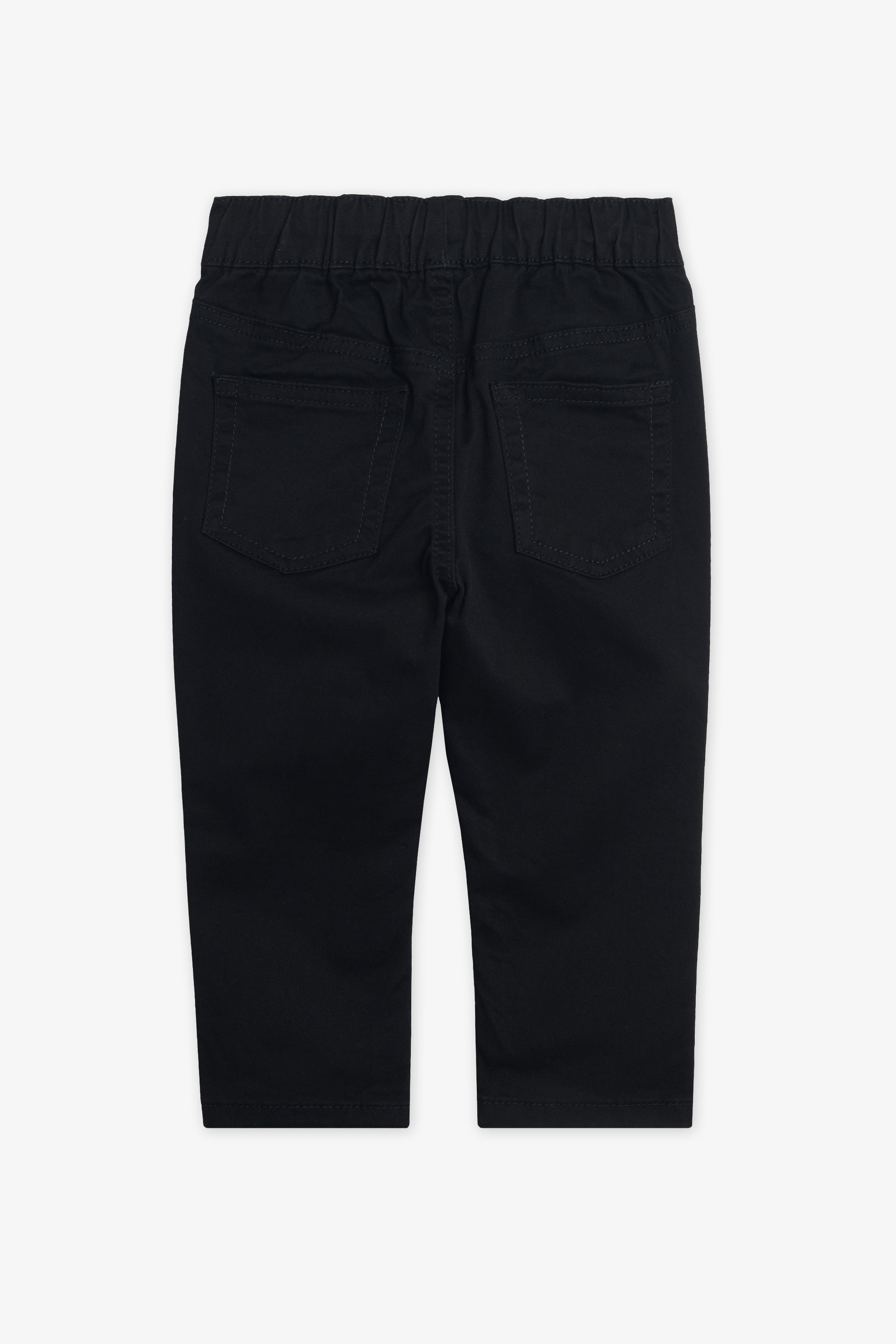 Pantalon 5 poches en coton - Bébé garçon && NOIR