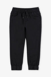 Pantalon jogger coupe relaxe - Enfant garçon && NOIR
