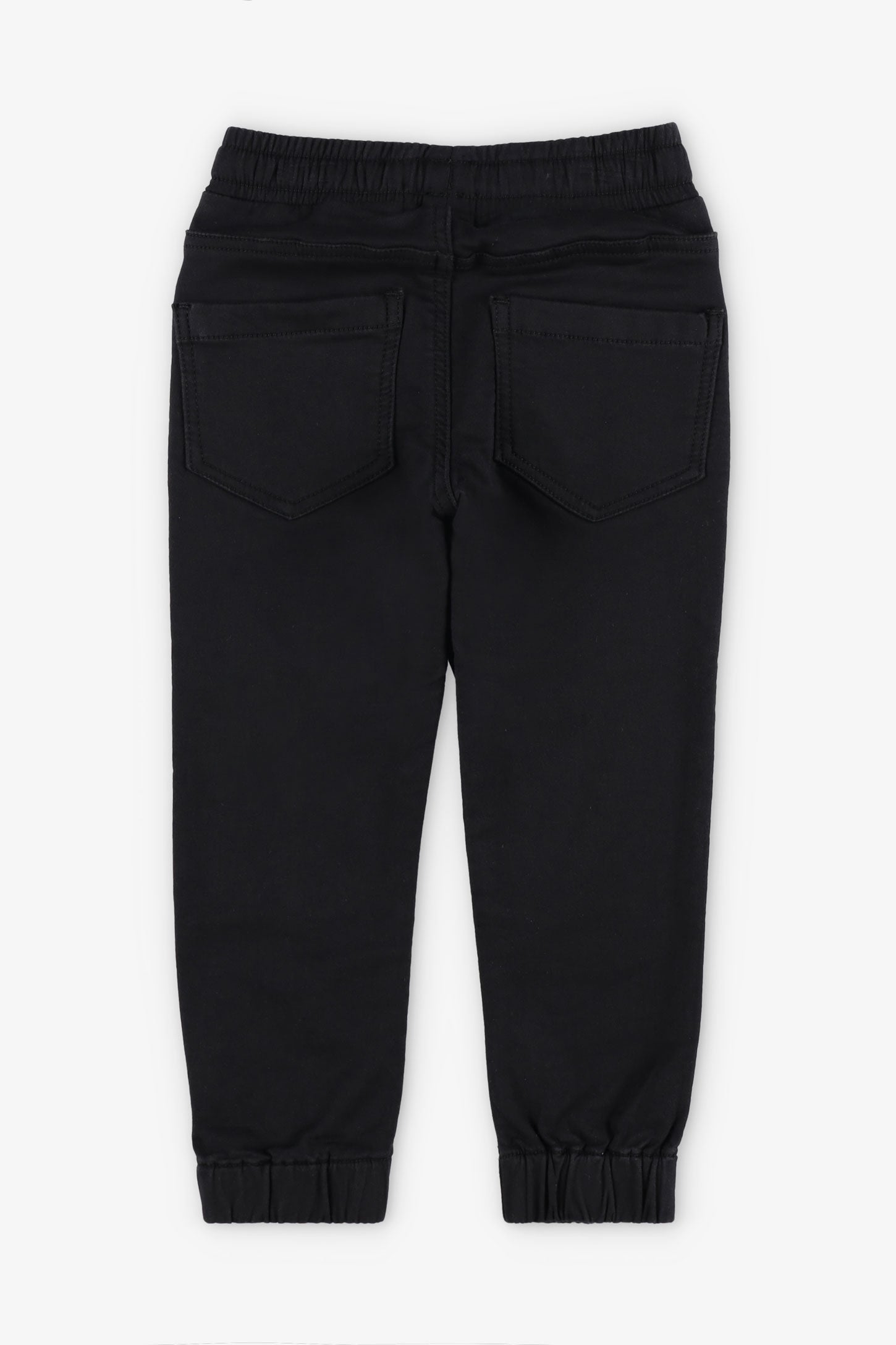 Pantalon jogger coupe relaxe - Enfant garçon && NOIR