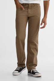 Pantalon 5 poches coupe droite - Ado garçon && BRONZÉ