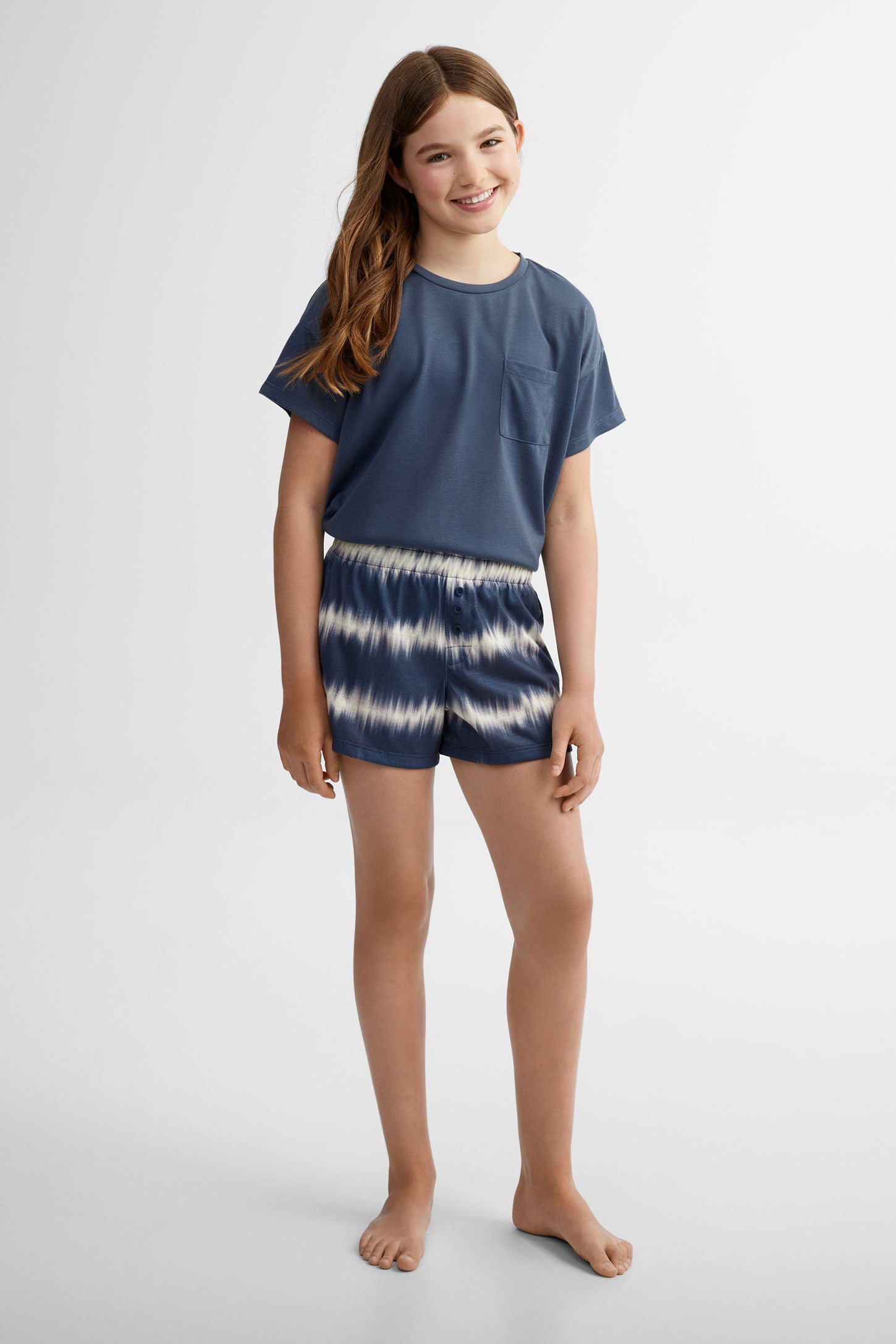 Lot de 2 shorts pyjama imprimés - Ado fille && GRIS MULTI