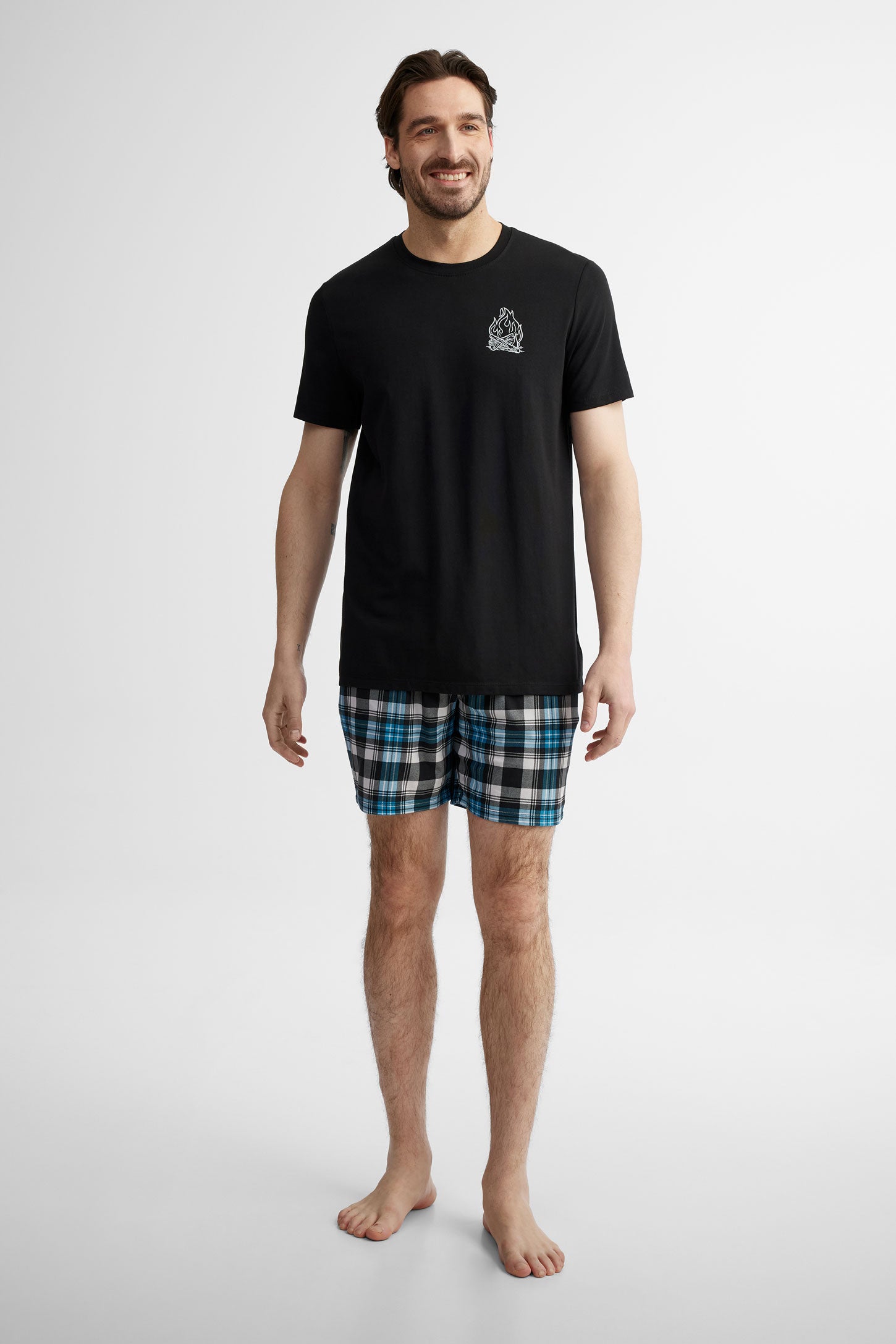 T-shirt pyjama modal, 2/40$ - Homme && NOIR