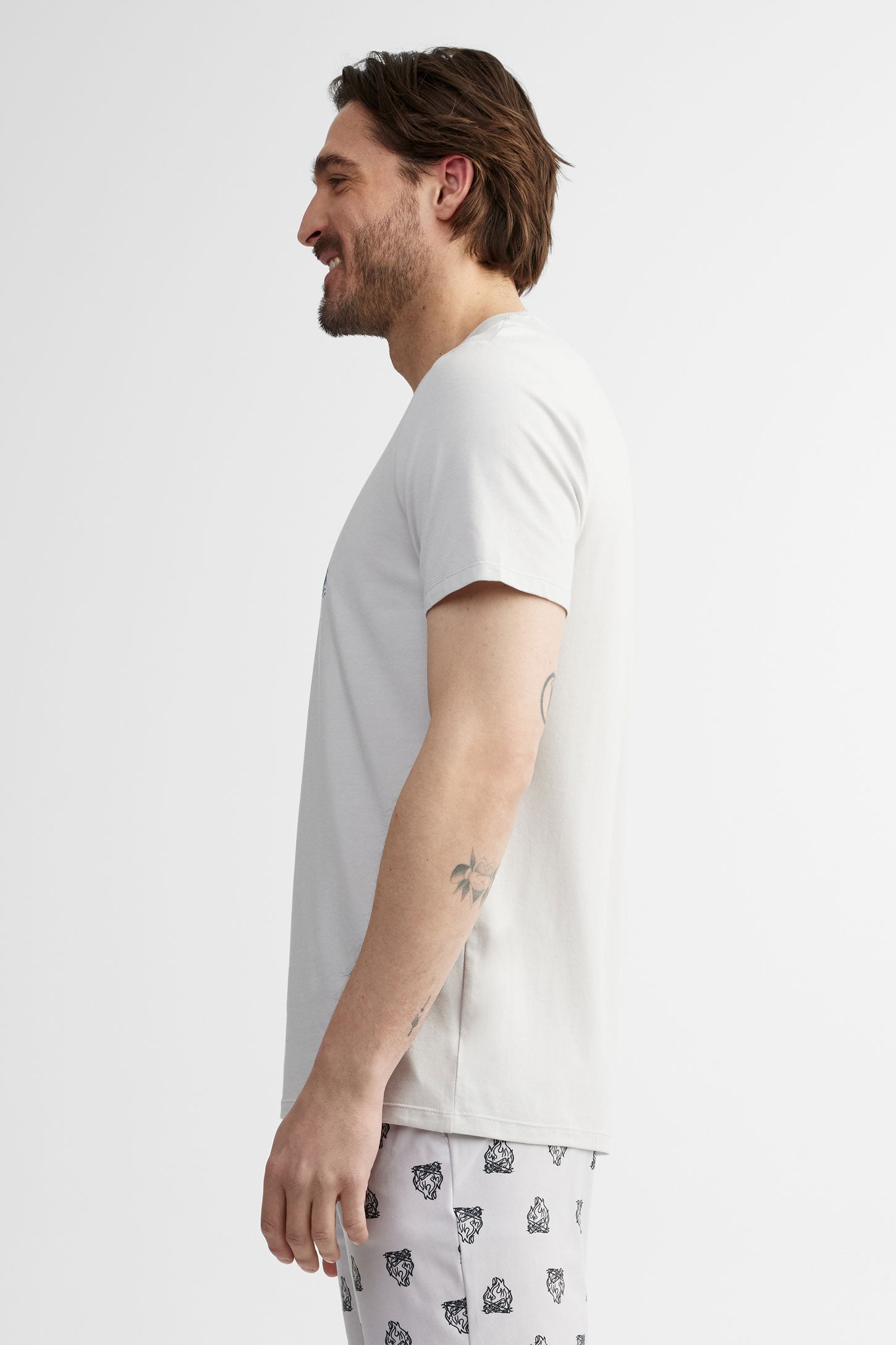 T-shirt pyjama modal, 2/40$ - Homme && GRIS
