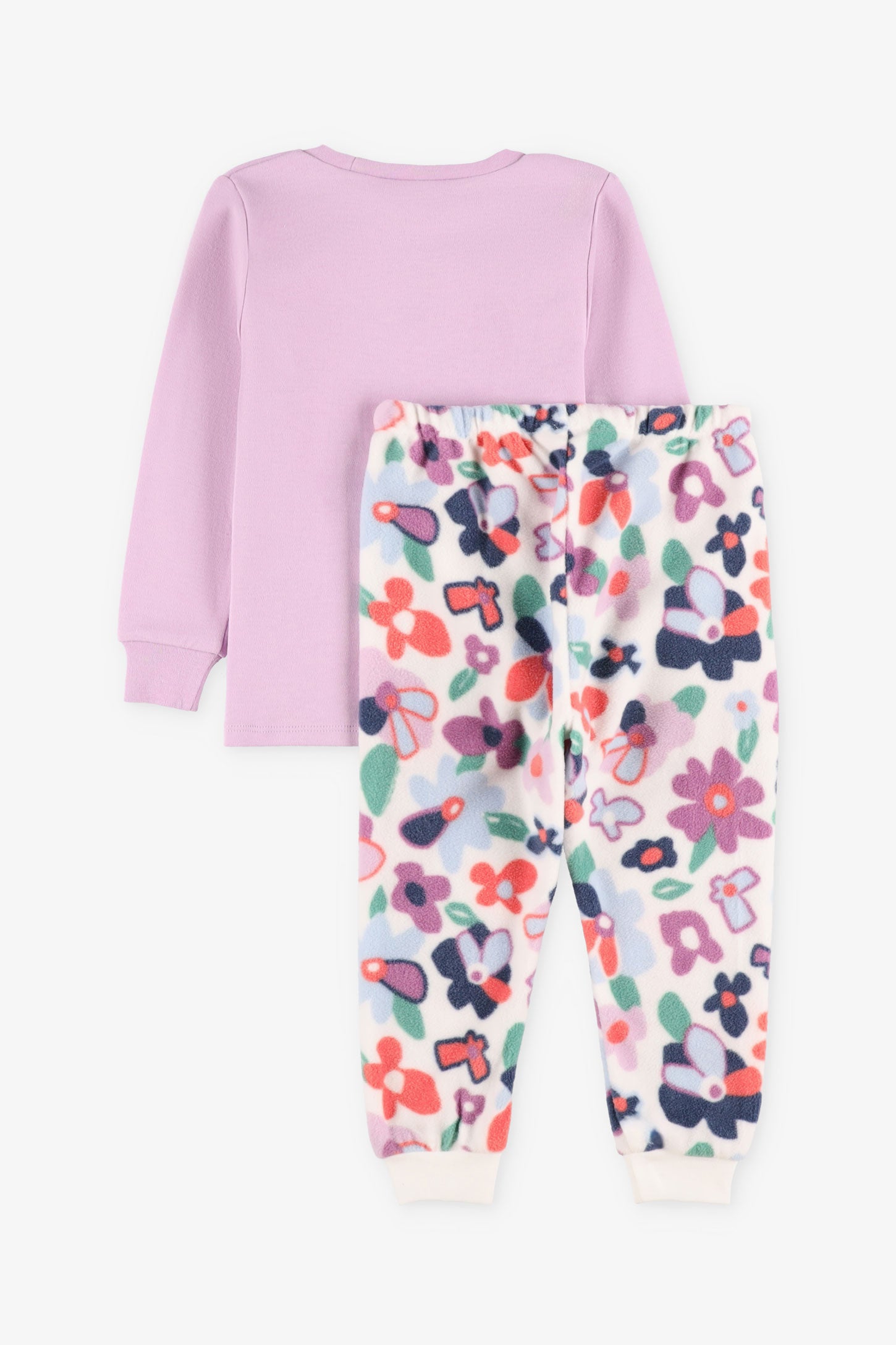 Pyjama 2-pièces Coton bio - Bébé fille && MAUVE PALE