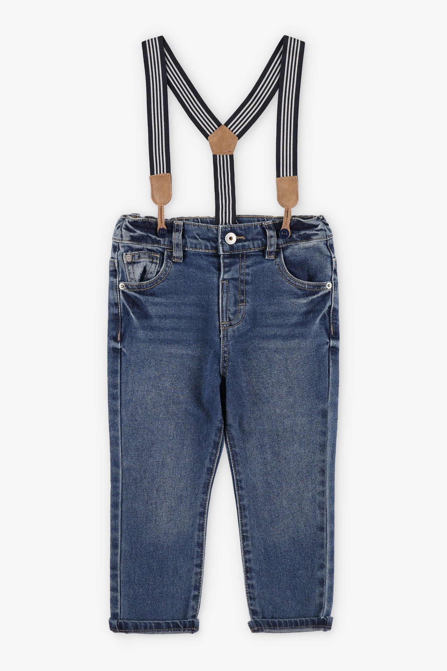 Slim fit jeans with suspenders Baby boy – Aubainerie